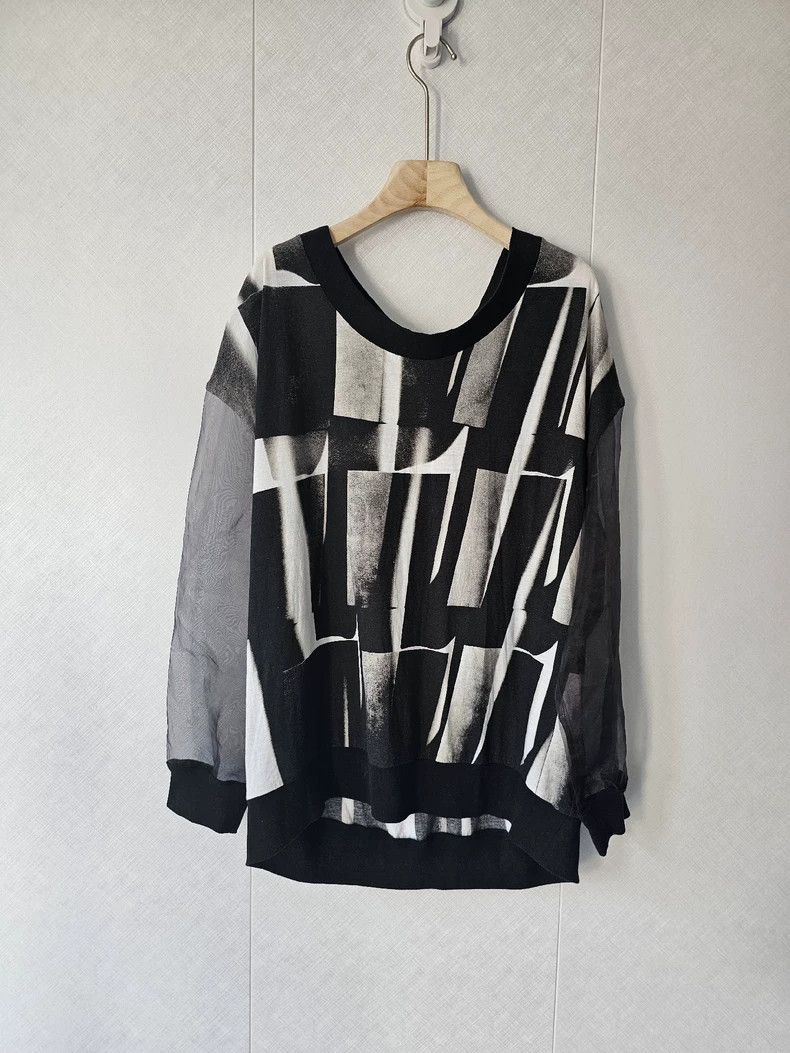 abstract long sleeve t-shirt by ann demeulemeester - dmc