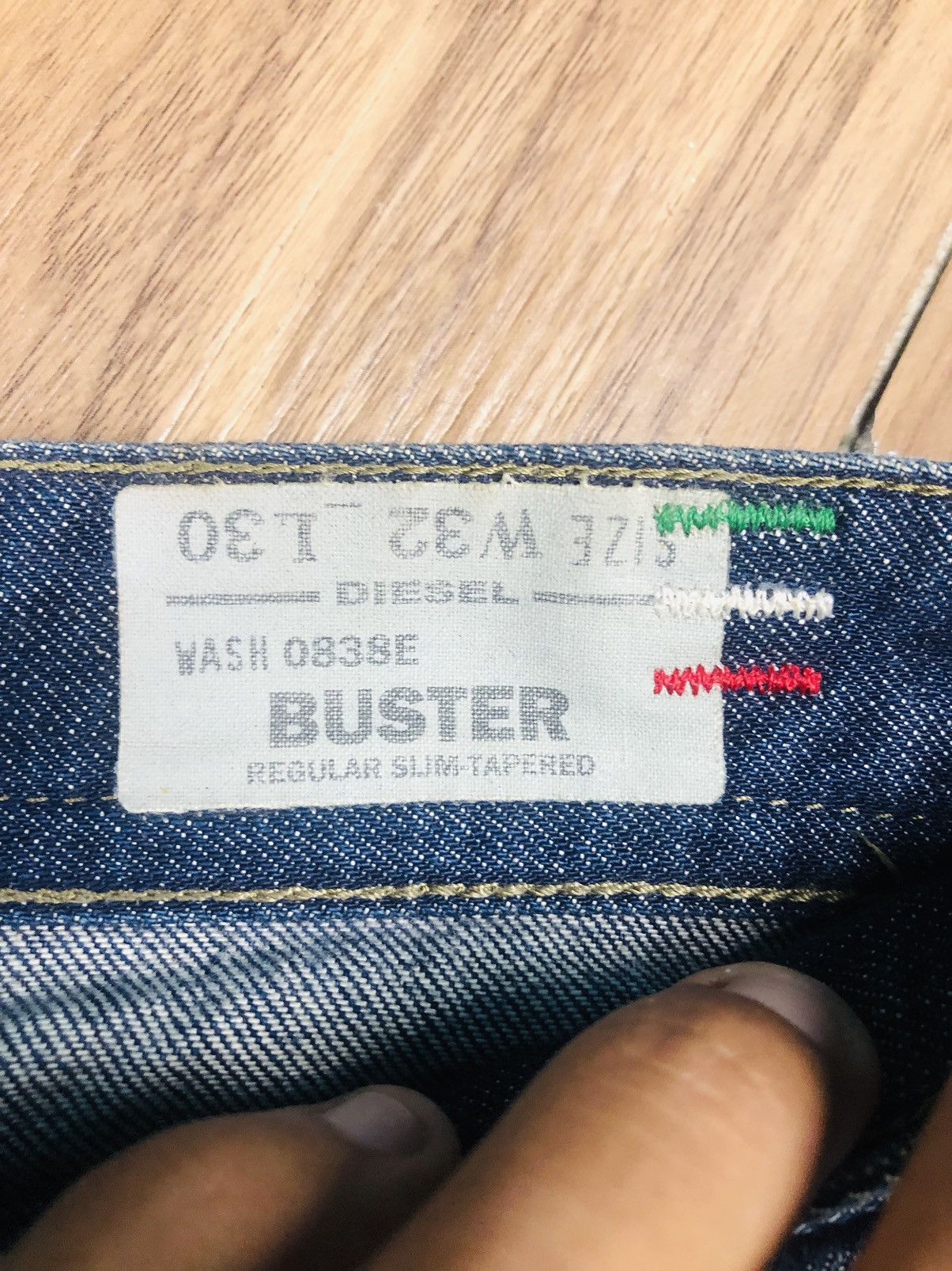 Diesel Diesel Buster 0838E Regular Slim Tapered Jeans (38) Size US 32 / EU 48 - 10 Thumbnail
