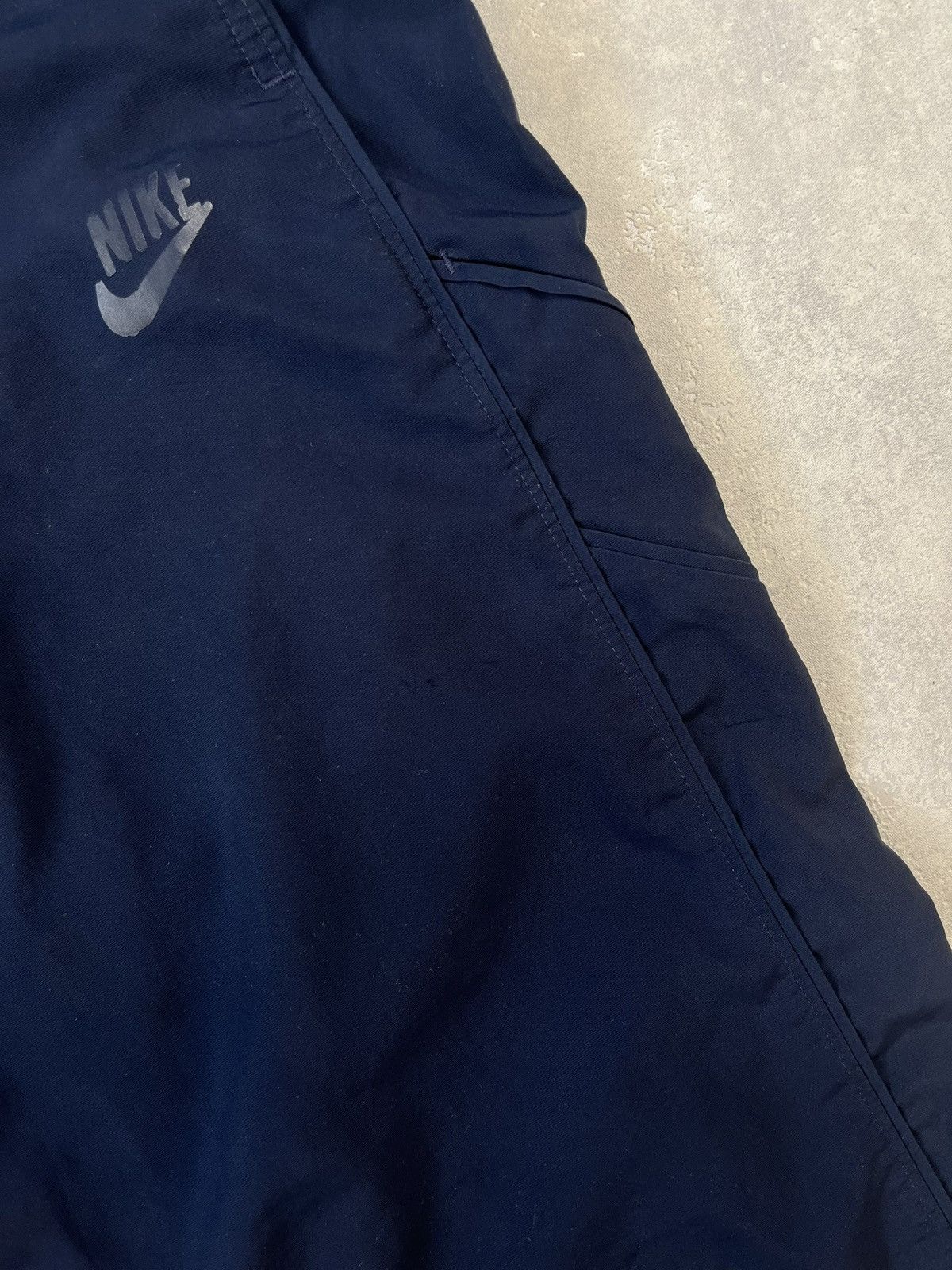 Nike × Vintage 00s Nike Retro Logo Vintage Parachute Baggy Sweapants Size US 33 - 8 Thumbnail