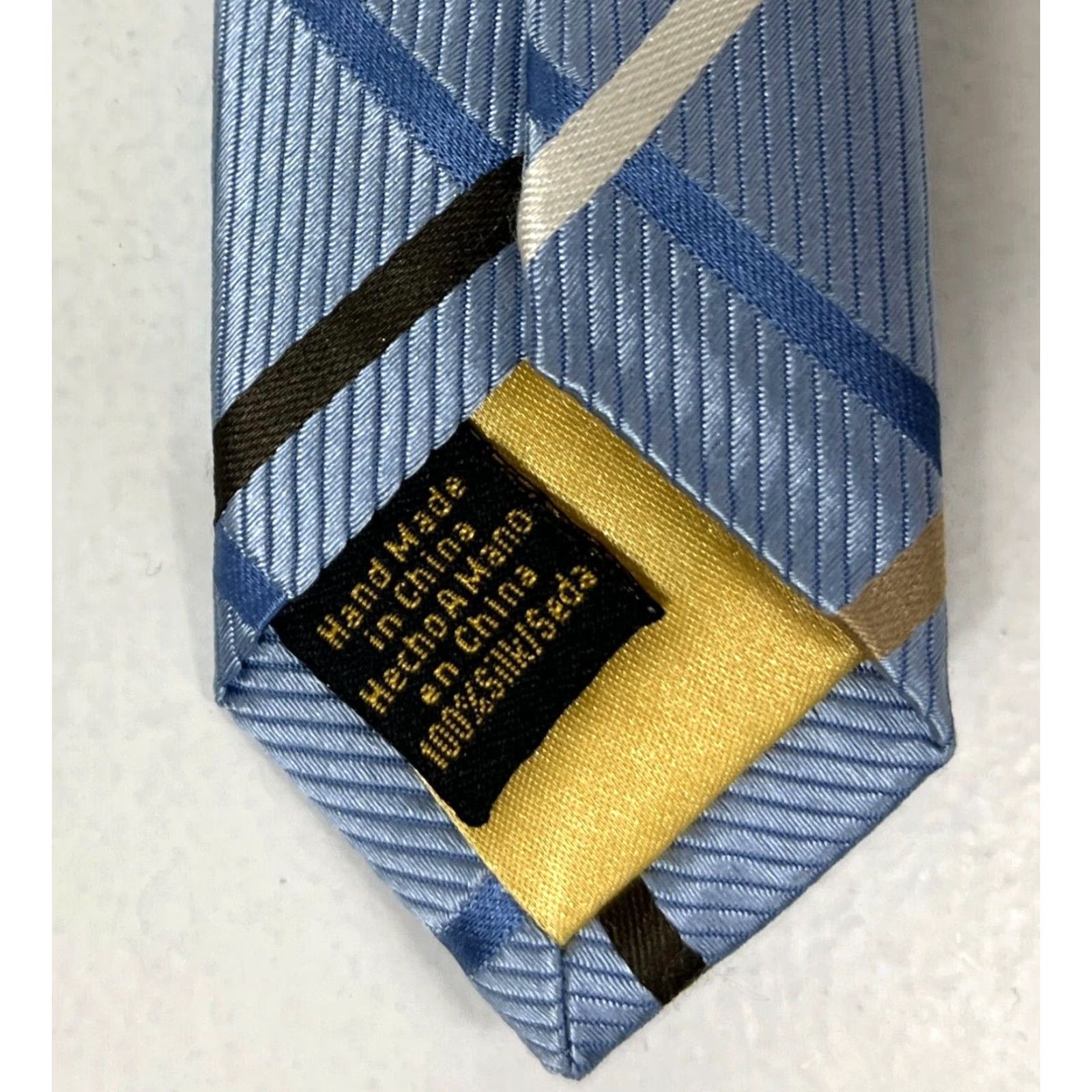 Vintage Donald J. Trump Signature Collection Silk Tie Plaid Mens Tie Blue 56.5in 3.75in Luxury Silk Short Vintage? Size ONE SIZE - 8 Thumbnail