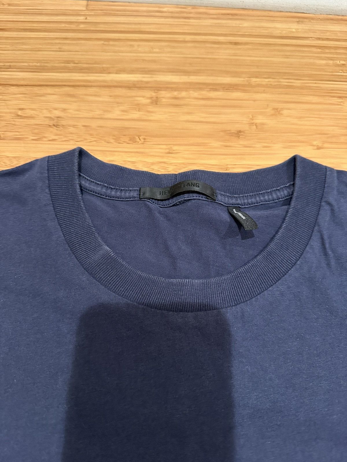 Helmut Lang Men's Helmut Lang Logo Stripe T-Shirt Size XL Size US S / EU 44-46 / 1 - 11 Thumbnail
