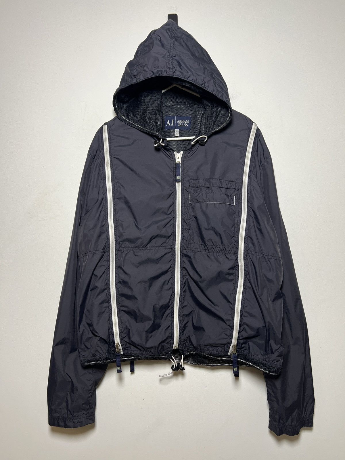Giorgio Armani Armani y2k technical nylon windbreaker Size US L / EU 52-54 / 3 - 3 Thumbnail