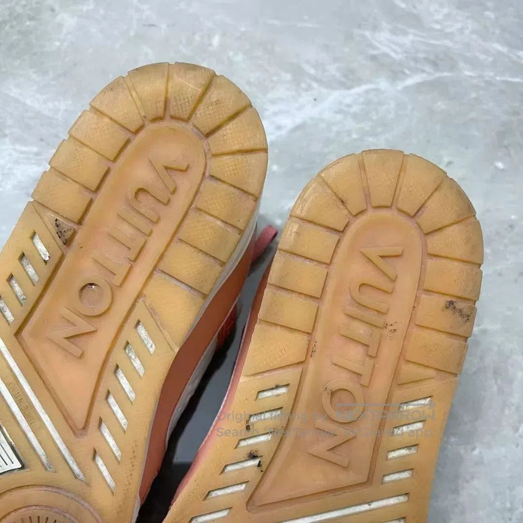 Louis Vuitton Louis Vuitton LV Peach Pink Trainer. Size US 7.5 / IT 37.5 - 8 Thumbnail