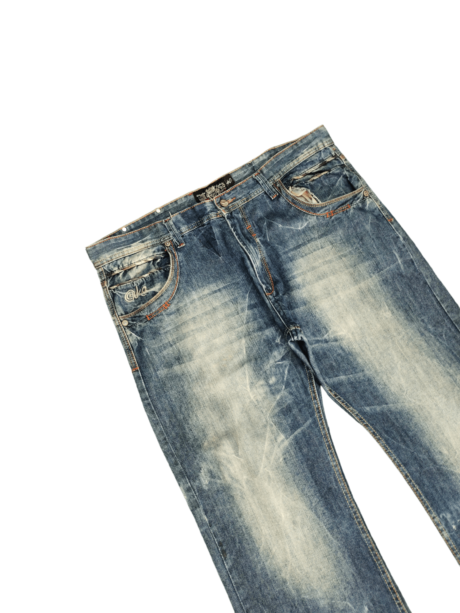 Akademiks Baggy Jeans Akademiks Lot 009 Denim Wide Loose Leg Jnco Size US 40 / EU 56 - 5 Thumbnail