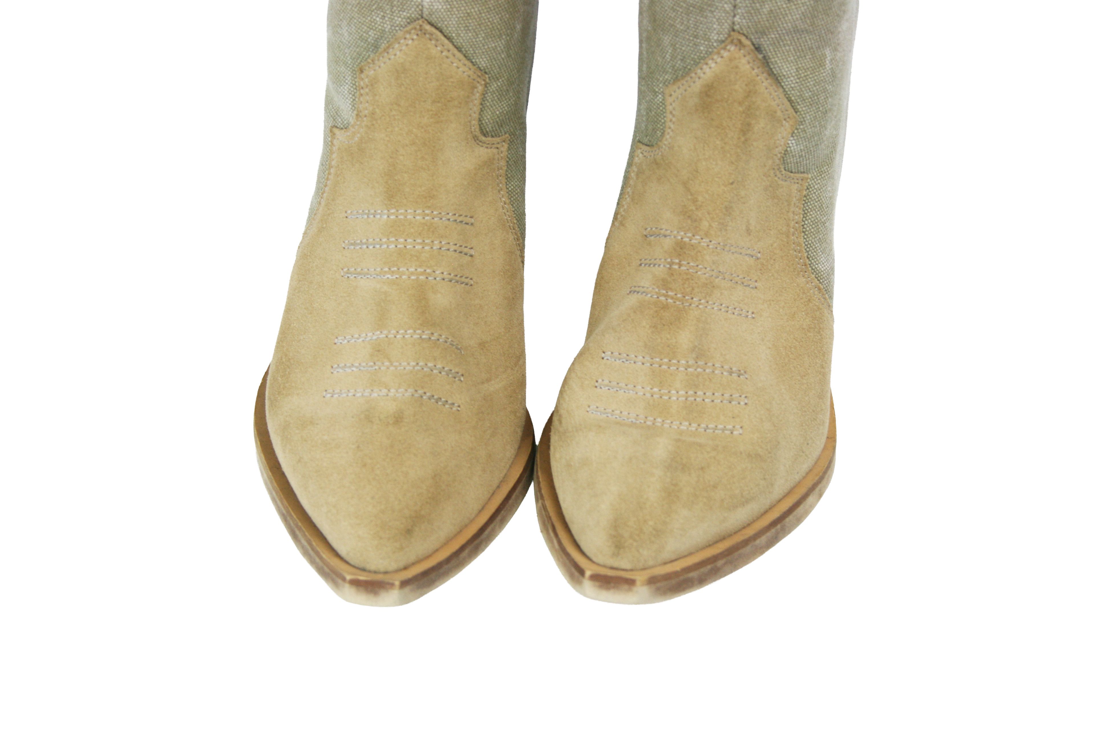 Japanese Brand L37 Let's Get Lost Knee Cowboy Western Y2K Boots Size US 6 / IT 36 - 5 Thumbnail