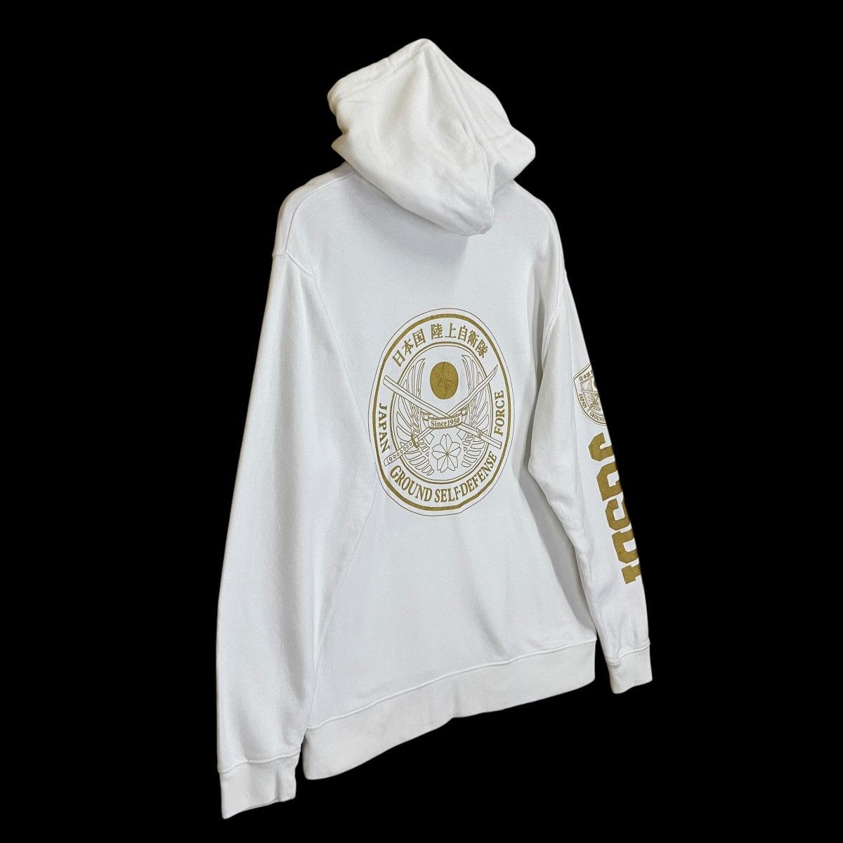 Japanese Brand Japan Ground Self Defense Force Big Logo Pullover Hoodie Size US L / EU 52-54 / 3 - 2 Thumbnail