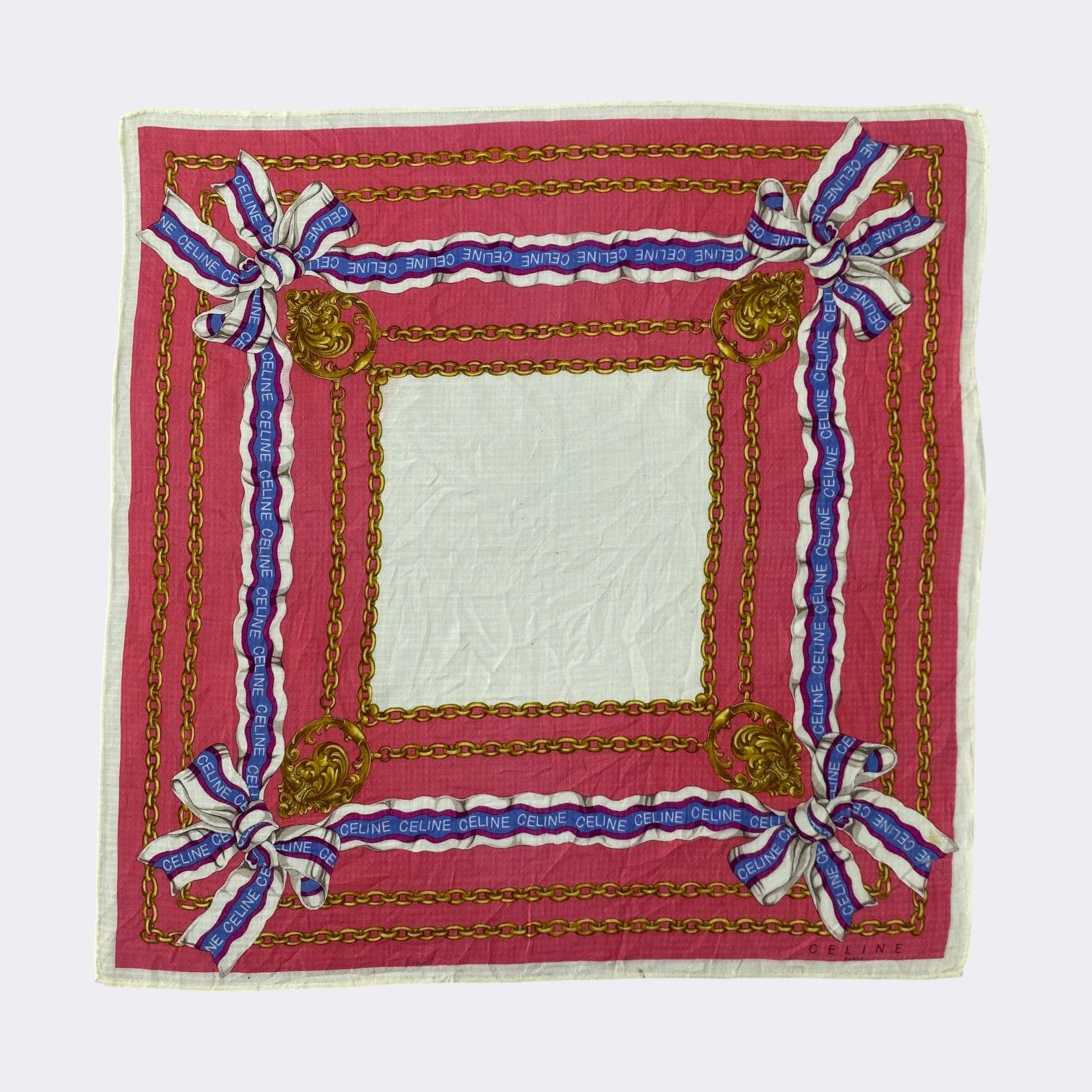 Celine Vintage Celine Handkerchief Neckerchief Bandana H147R Size ONE SIZE - 1 Thumbnail