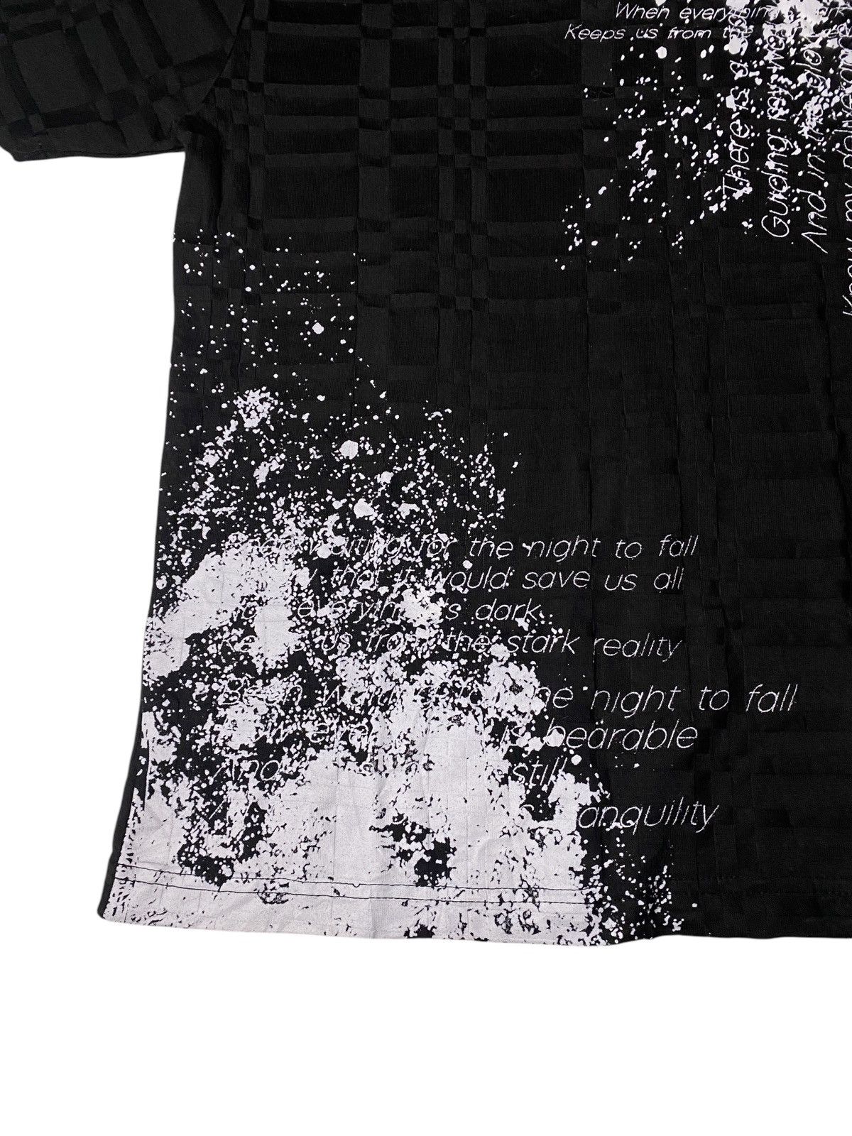 Hysteric Glamour 2000's Semantic Design Poem Grunge Splatter Shirt Size US S / EU 44-46 / 1 - 4 Thumbnail