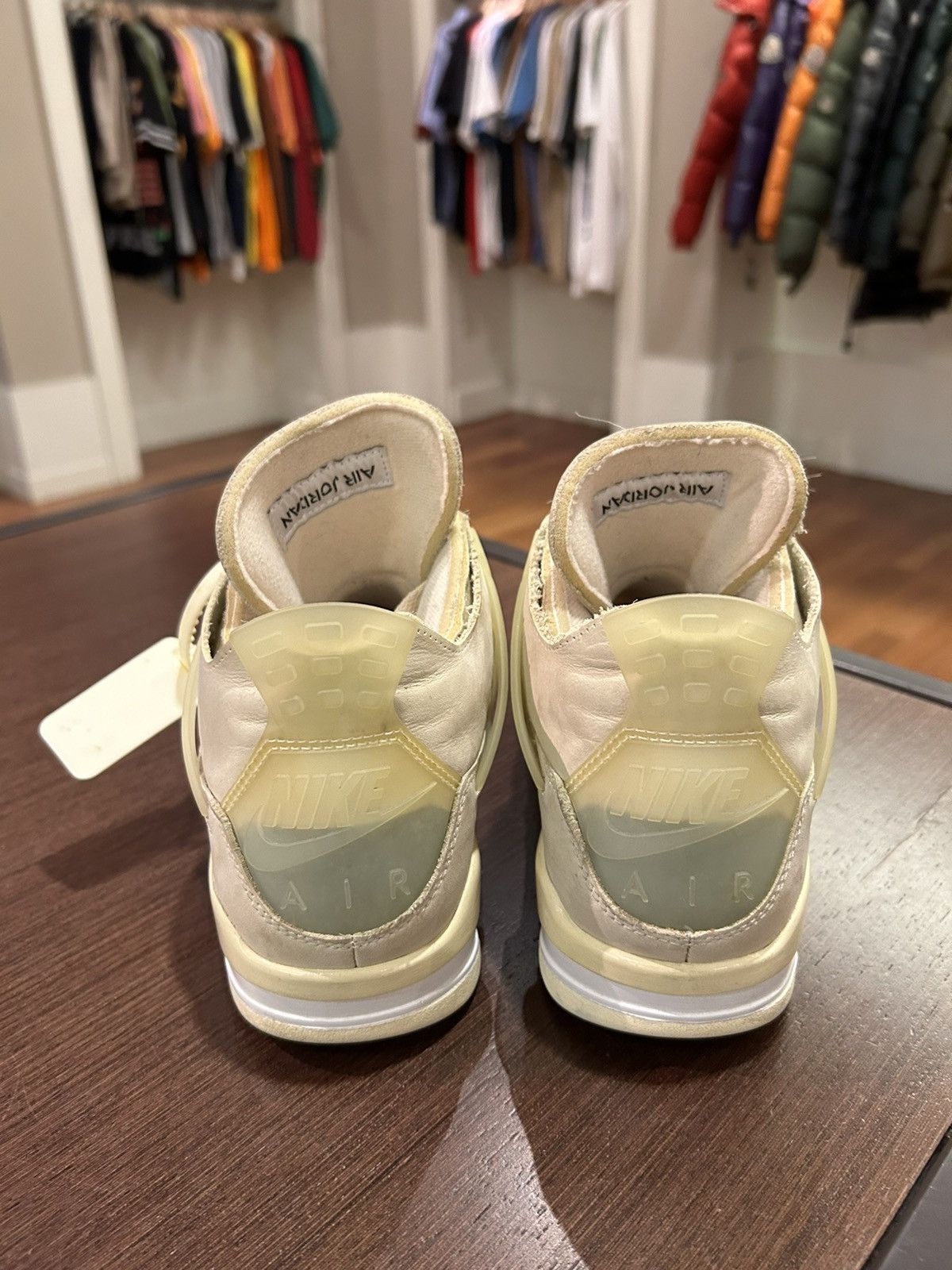 Jordan Brand × Off-White Jordan 4 Retro Off-White Sail (Women's) Size US 7 / EU 40 - 6 Thumbnail