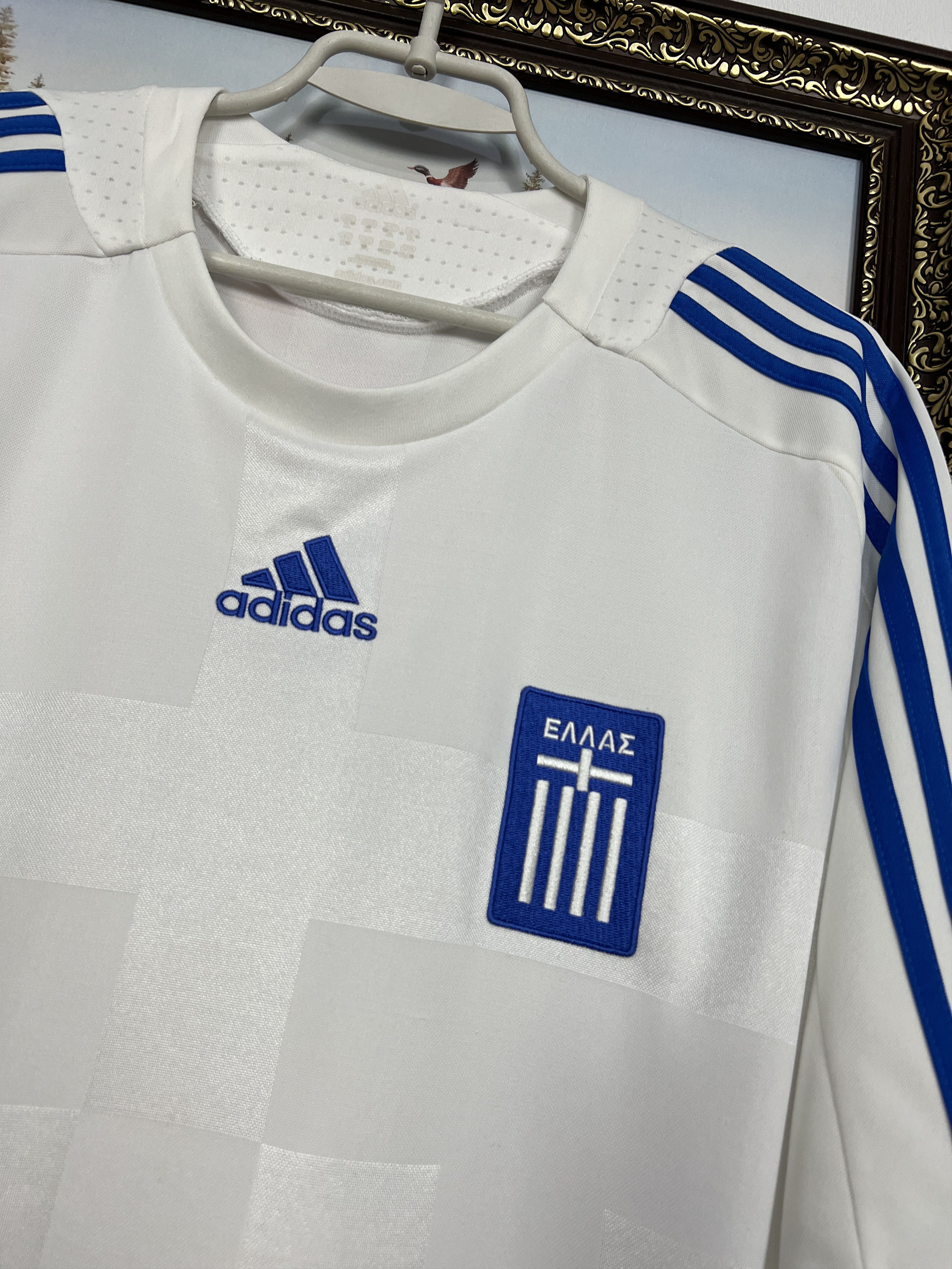 Adidas Greece Home football shirt 2008 Soccer Adidas Jersey Trikot Size US XL / EU 56 / 4 - 3 Thumbnail
