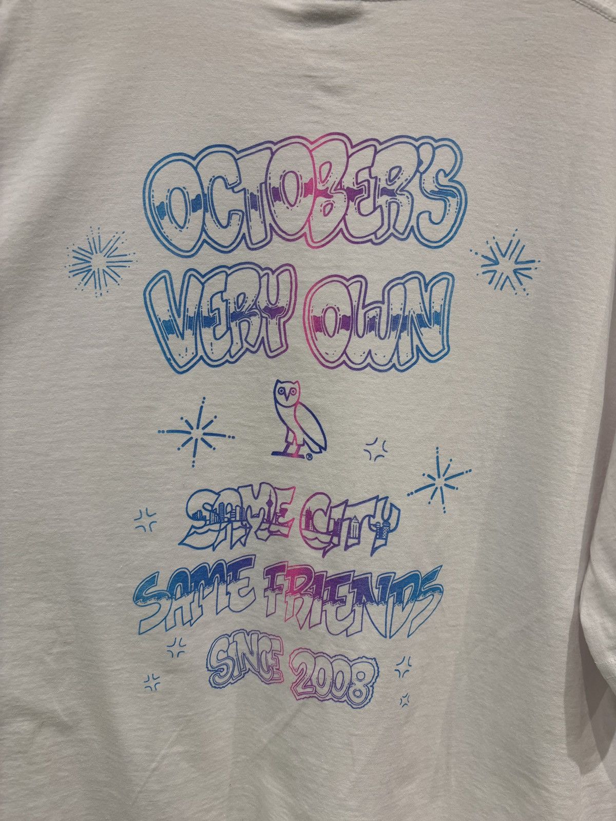 October's Very Own OVO Same City Same Friends Bubble Shirt White Size US XXL / EU 58 / 5 - 7 Thumbnail