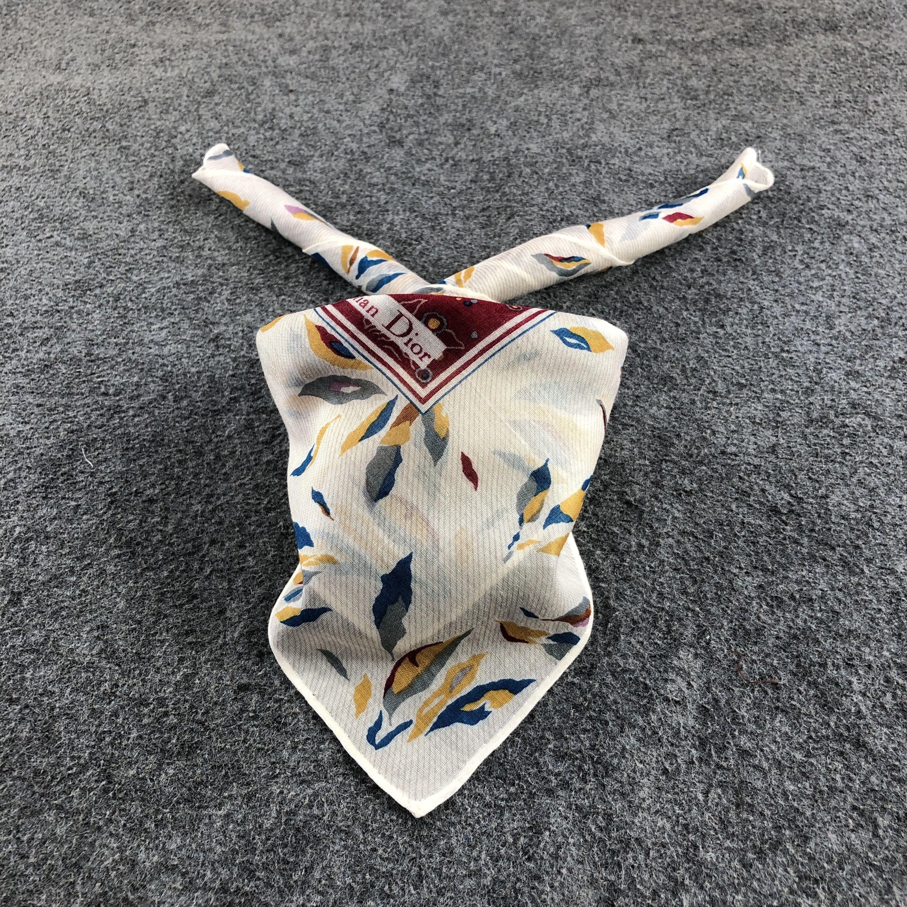 Christian Dior Monsieur Christian Dior Handkerchief Neckerchief Bandana H2787 Size ONE SIZE - 1 Thumbnail