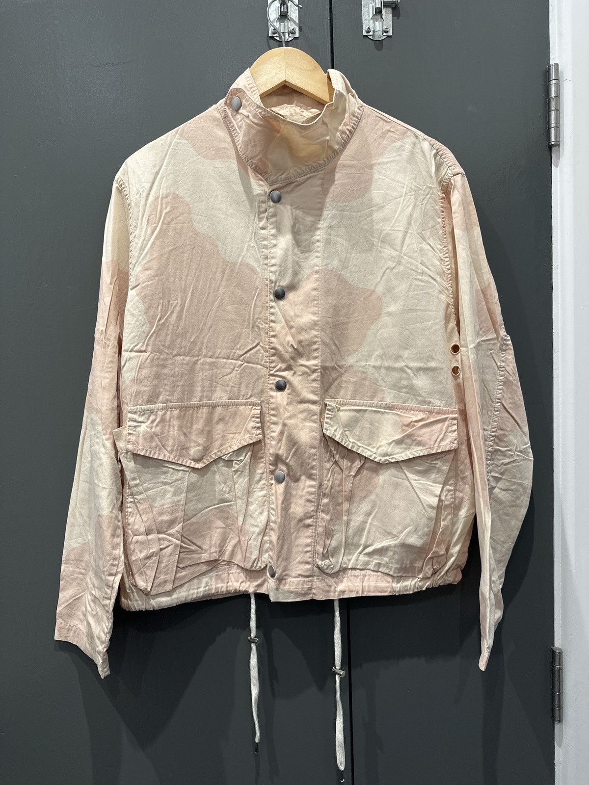 image of Our Legacy Gas Cape Camo Jacket in Pink, Men's (Size Medium)