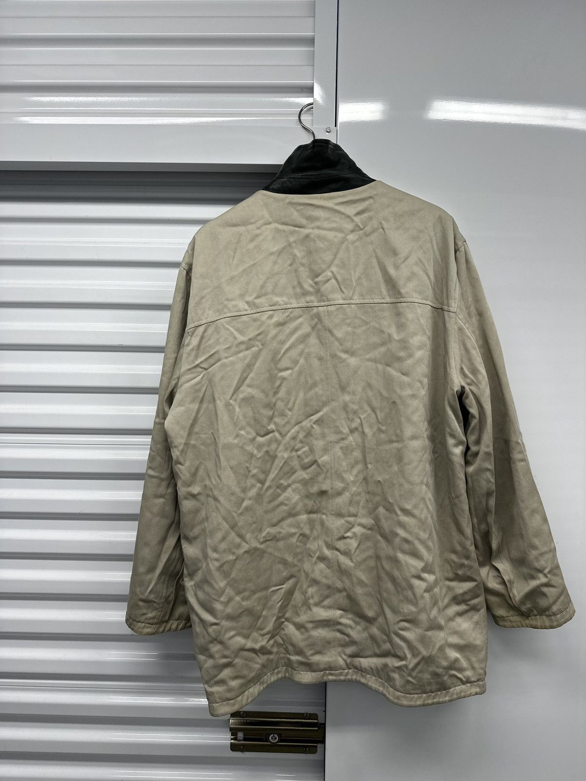 Ermenegildo Zegna Reversible Pelle Leather Jacket With Button Closures Size US XL / EU 56 / 4 - 11 Thumbnail