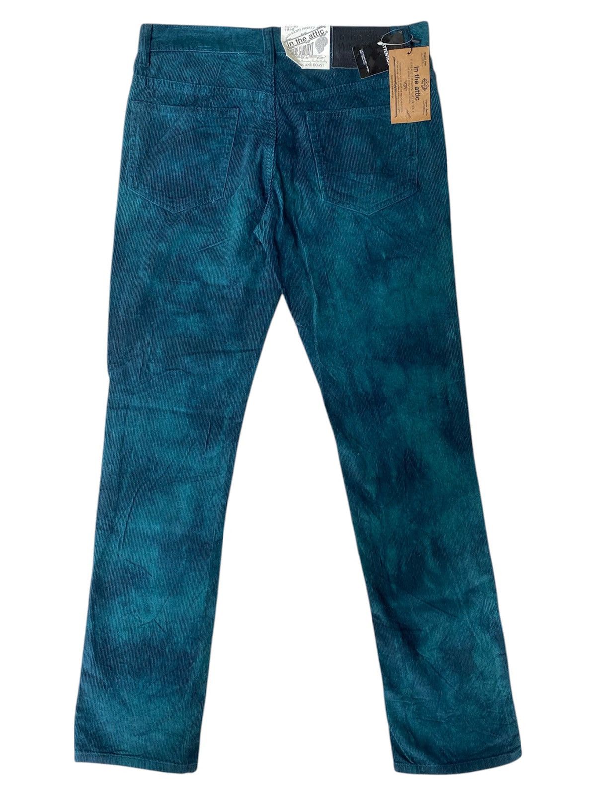 In The Attic In The Attic Teal Corduroy Jeans Washed Gothic Size US 31 - 2 Thumbnail