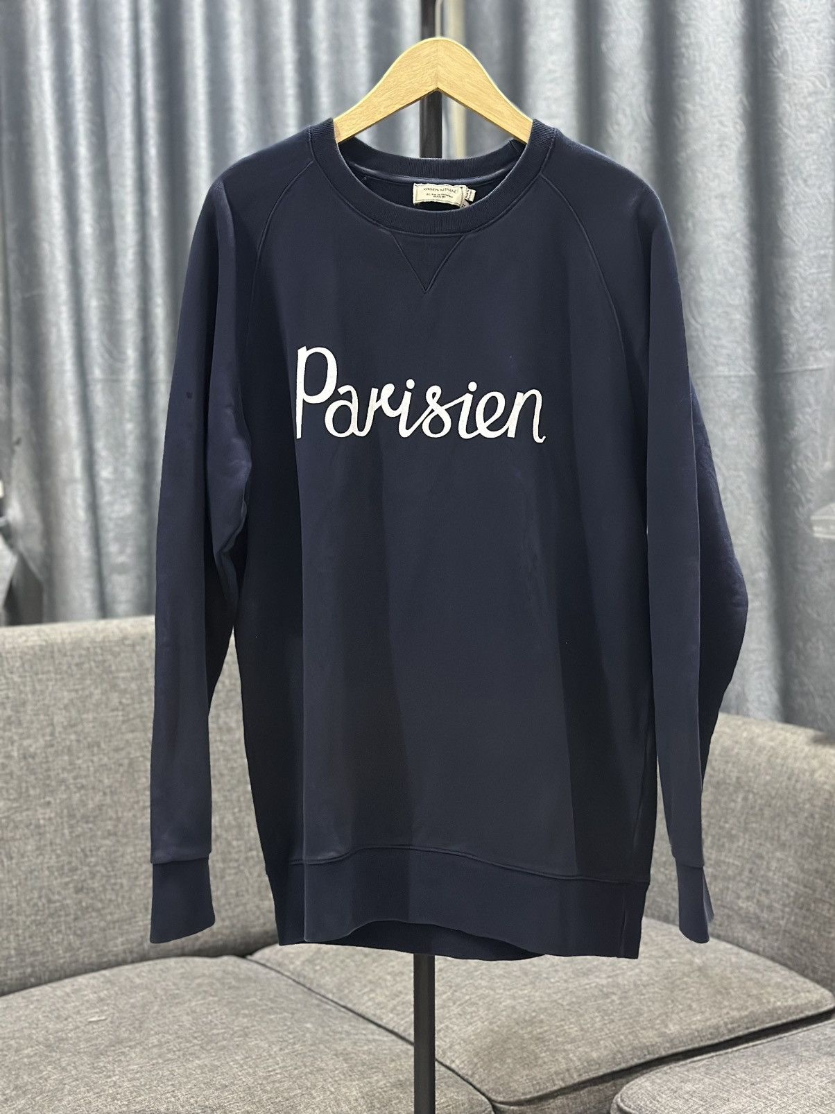 Maison Kitsune Maison Kitsune Parisien Sweatshirt Size US XL / EU 56 / 4 - 1 Thumbnail