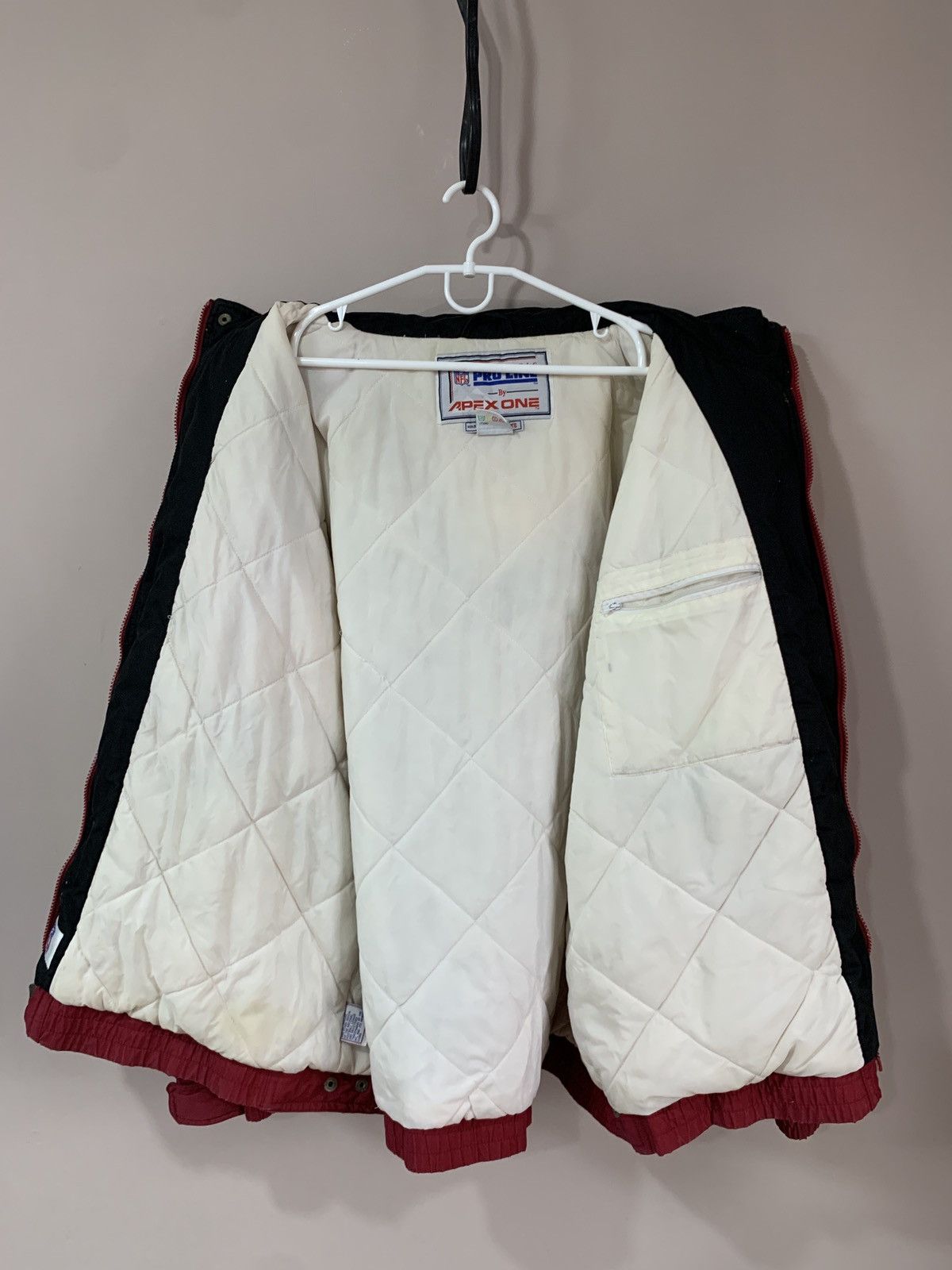 Apex Washington Redskins Apex One Bomber Jacket 90x Vintage NFL Size US XL / EU 56 / 4 - 18 Thumbnail