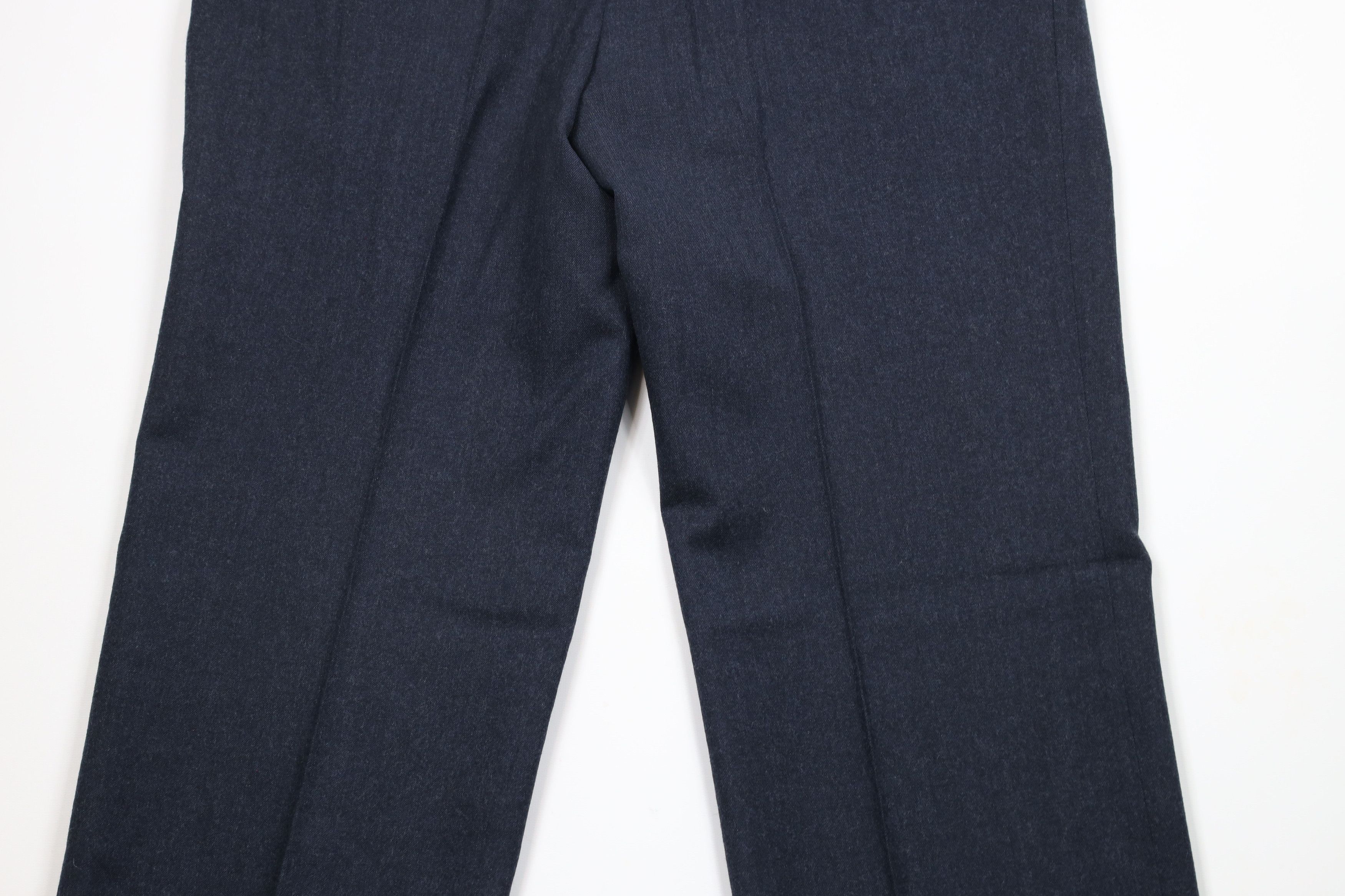 Vintage 70s Saks Fifth Avenue Wide Leg Chino Pants Blue USA