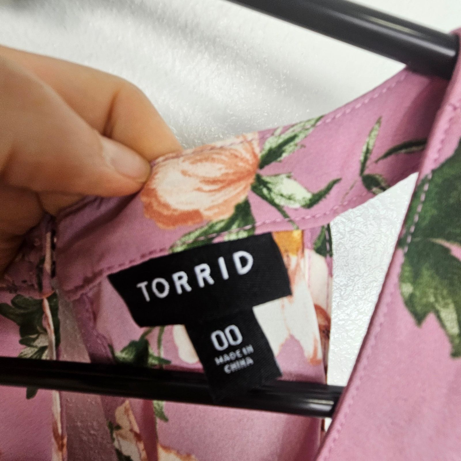 Torrid Torrid Floral Georgette Halter Tank Plus Size 00X Romantic Size XXS / US 00 / IT 34 - 5 Thumbnail