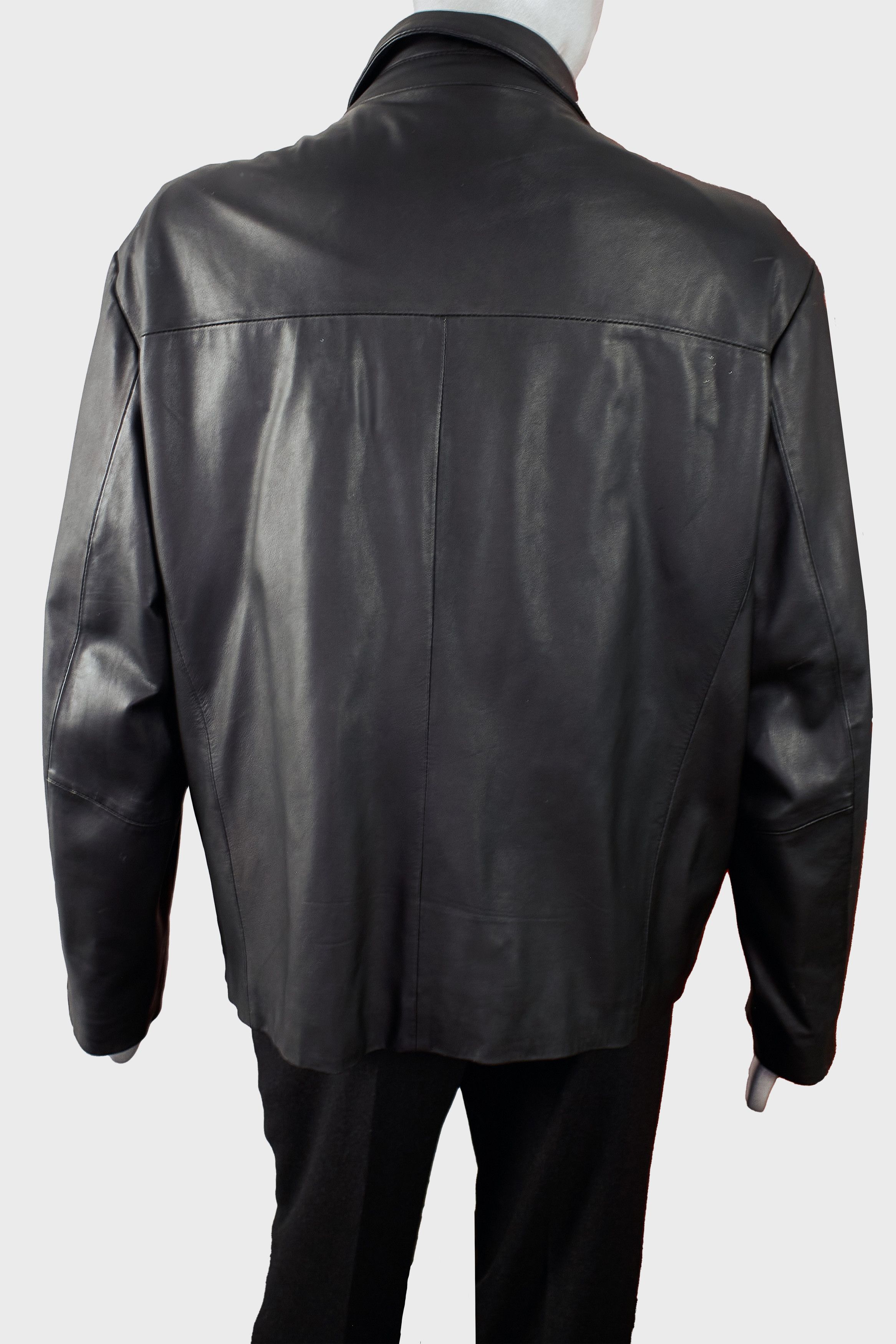 Allen Solly Vintage Y2K Black Leather Jacket Allen Solly Size US XL / EU 56 / 4 - 5 Thumbnail
