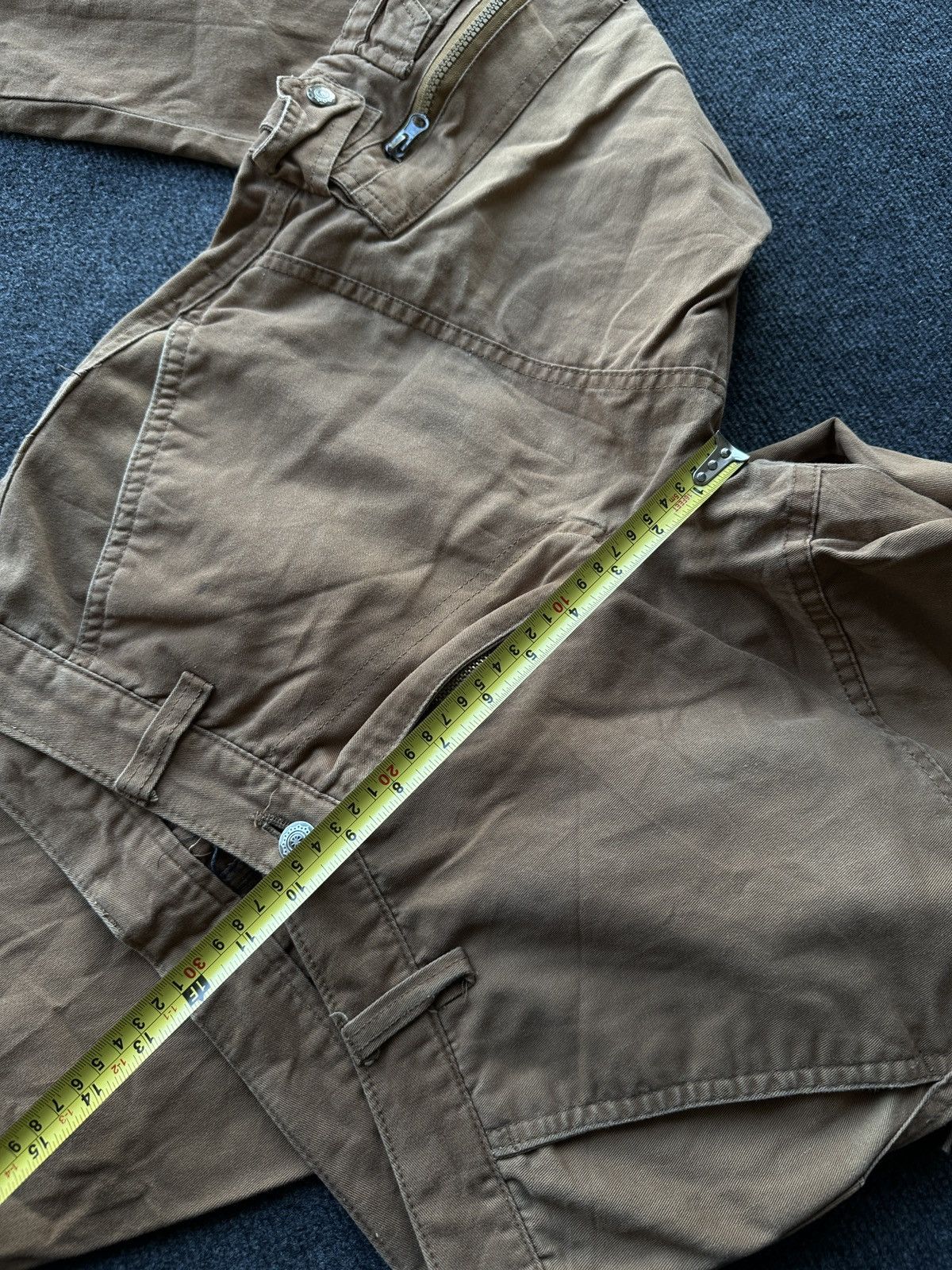 Other 🚨RARE 90s MULTIPOCKET Stone Wash BROWN Jeans Mens 30 Size US 30 / EU 46 - 20 Thumbnail