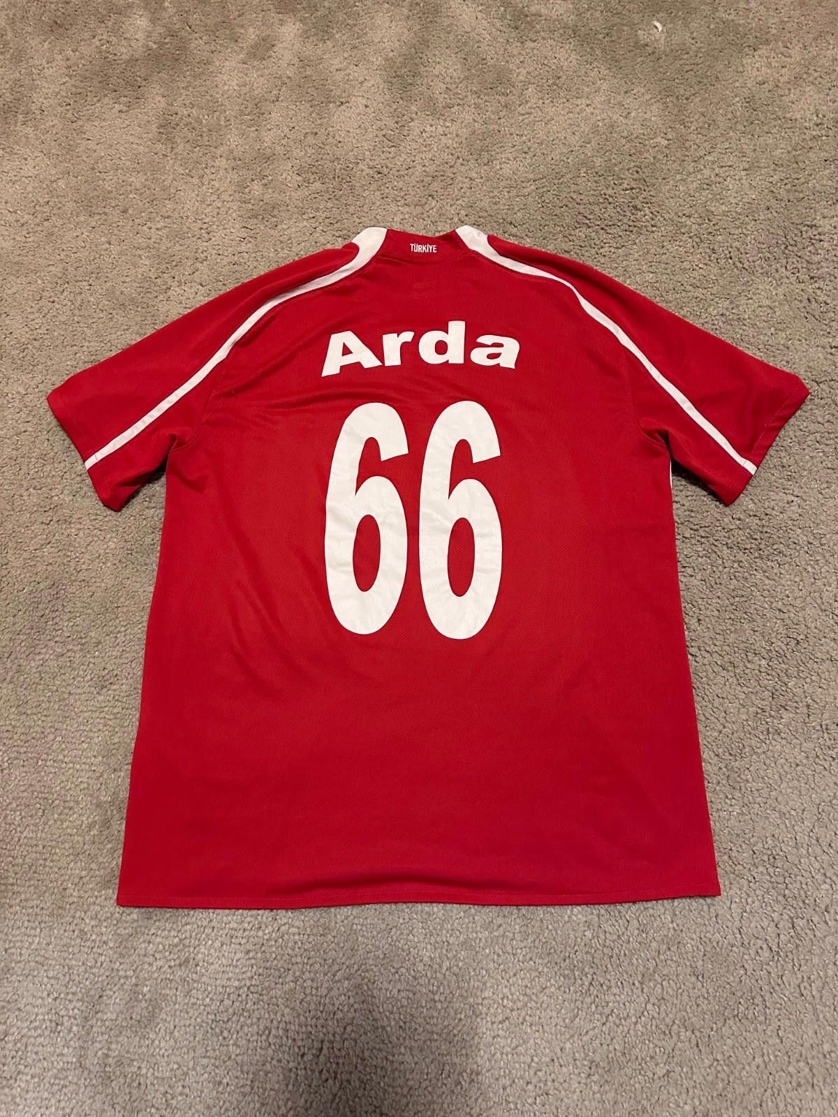 Nike Nike Turkey 2008/10 Home Football Shirt Jersey Sz L ARDA Size US L / EU 52-54 / 3 - 6 Thumbnail