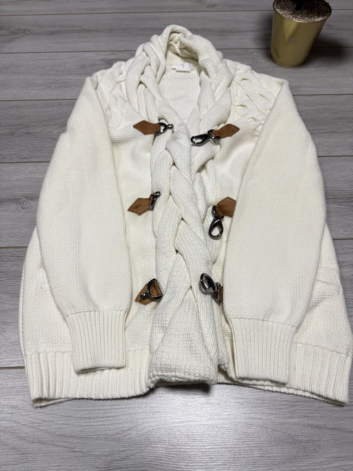 Alexander McQueen Alexander McQueen vintage RARE knitted woven cardigan Size US XL / EU 56 / 4 - 7 Thumbnail