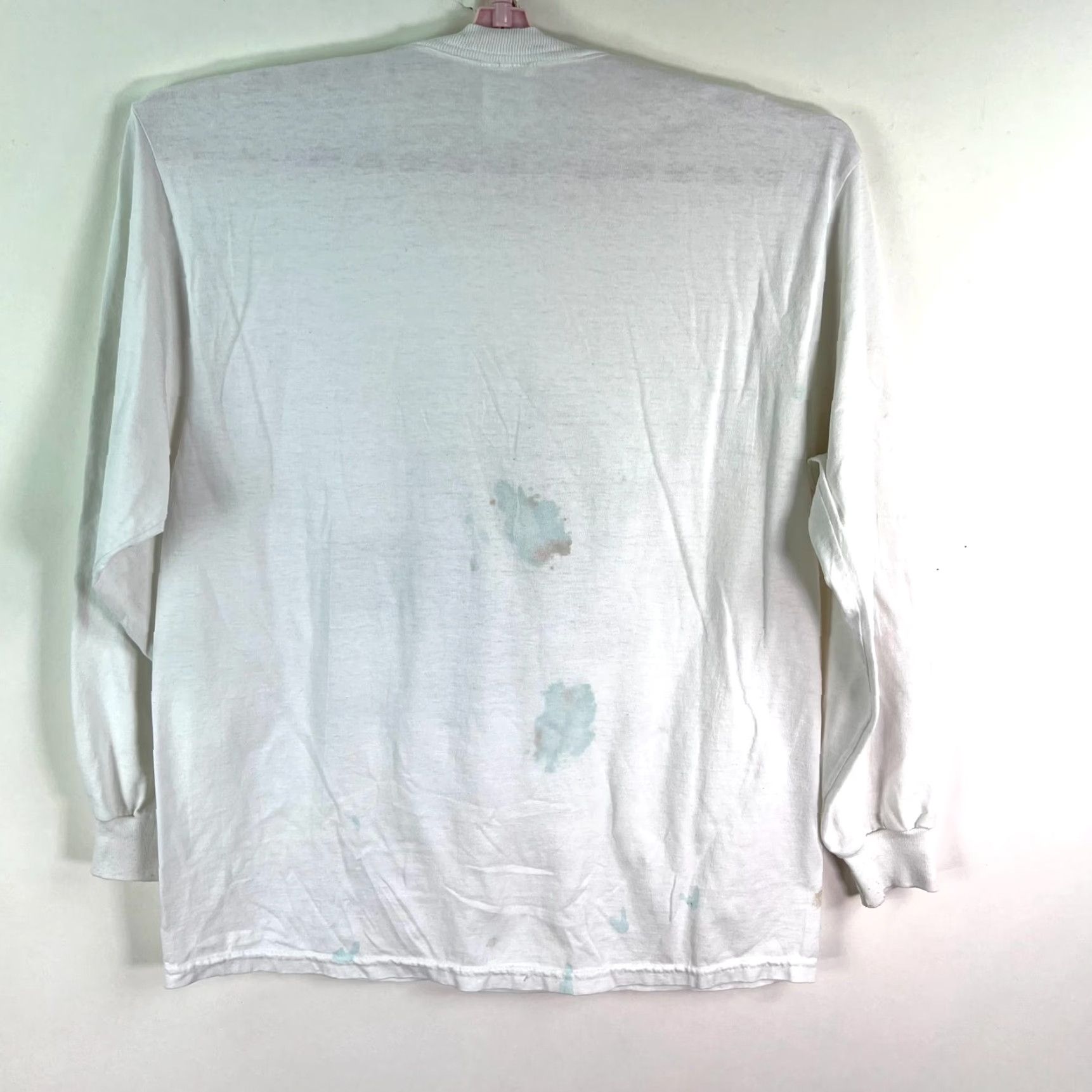 Jerzees VINTAGE Jerzees T-Shirt Mens L Triple Crown Hockey Tournament Series White Crew Neck Long Sleeve Graphic Print USA Theme Limited Edition Size US L / EU 52-54 / 3 - 7 Thumbnail