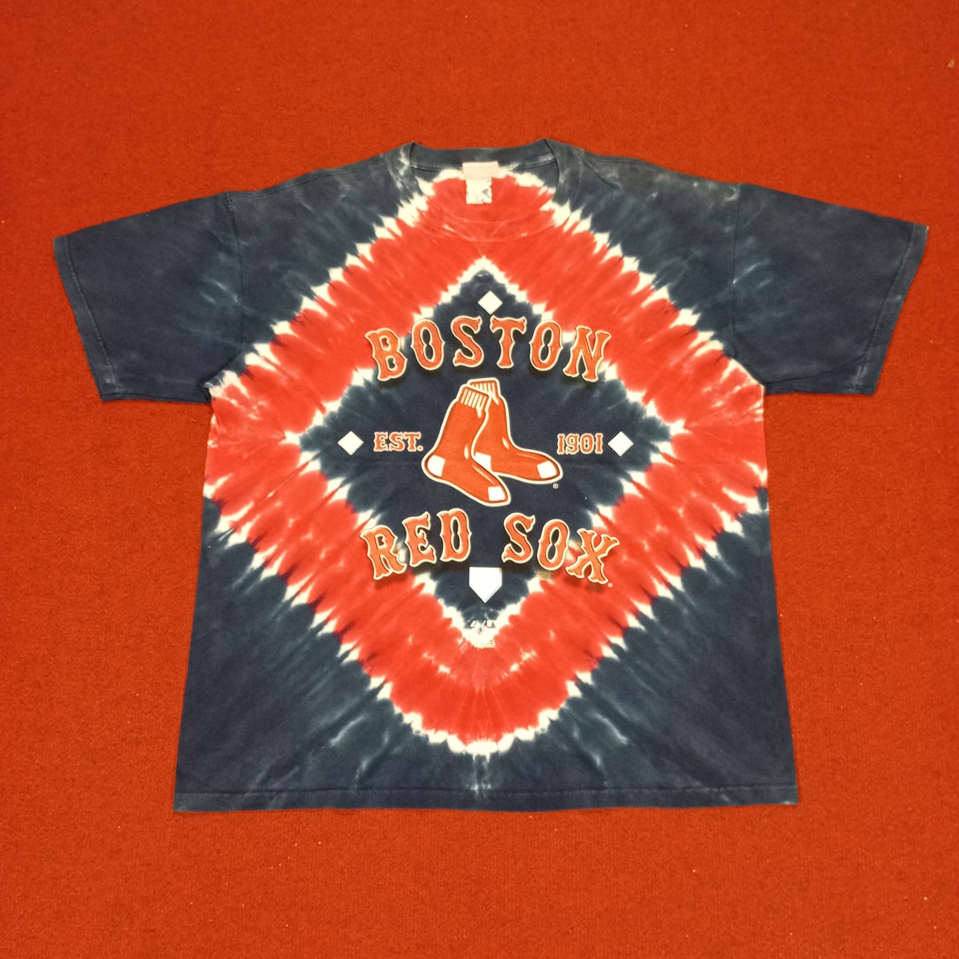 MLB × Vintage Boston Red Sox Baseball Team Tshirt Center Design Size US L / EU 52-54 / 3 - 1 Thumbnail