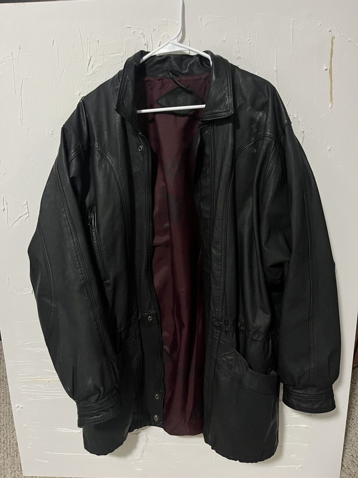 Vintage Vintage Leather Jacket Size US XL / EU 56 / 4 - 4 Thumbnail