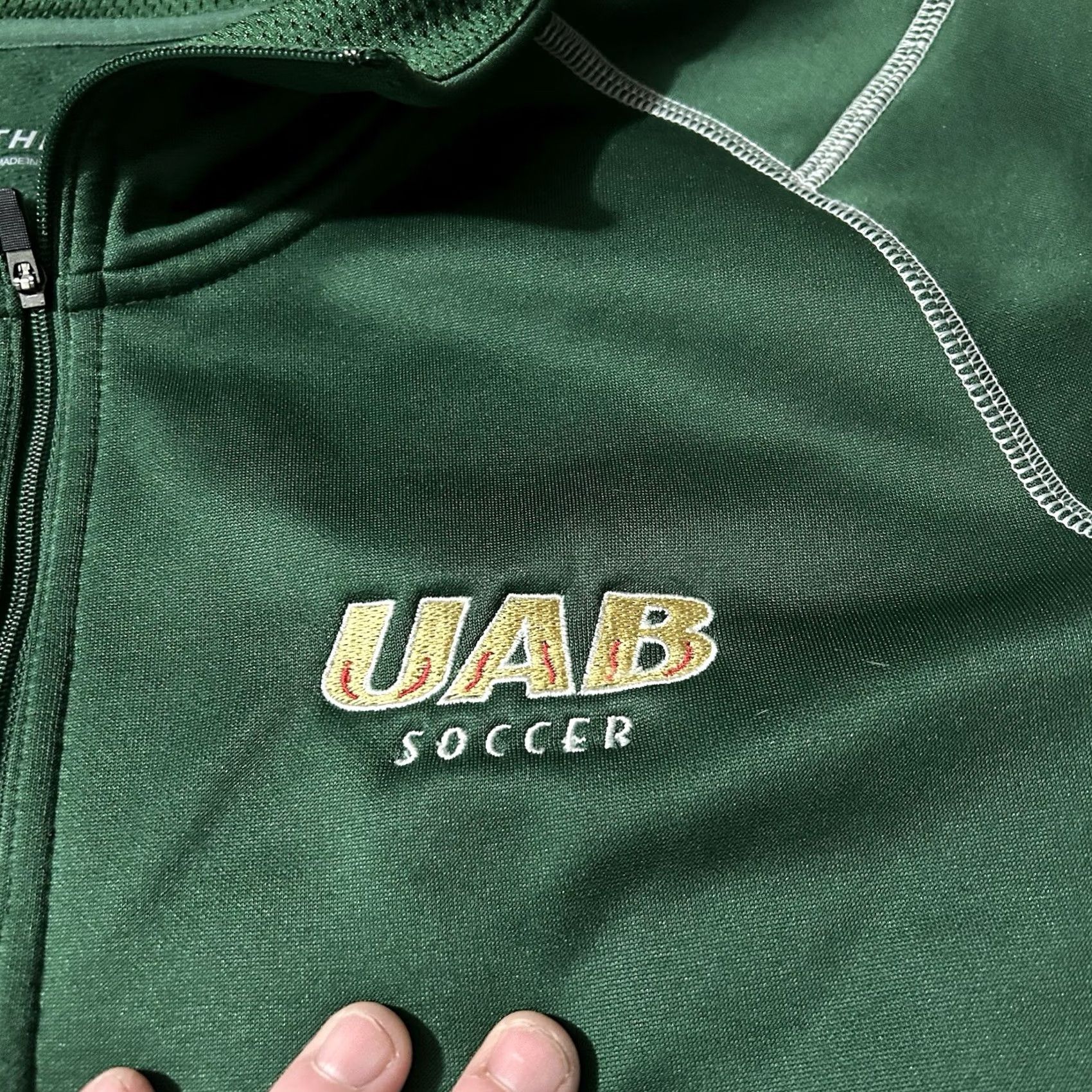 Nike VINTAGE Women’s Nike Therma-Fit UAB Soccer Quarter Zip Pullover Size Medium Green Womens Size M / US 6-8 / IT 42-44 - 2 Thumbnail
