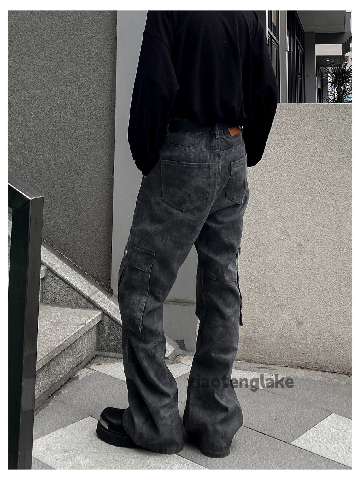 Designer × Japanese Brand × Vintage washed faded utility punk grunge bootcut cargo pants Size US 32 / EU 48 - 5 Thumbnail