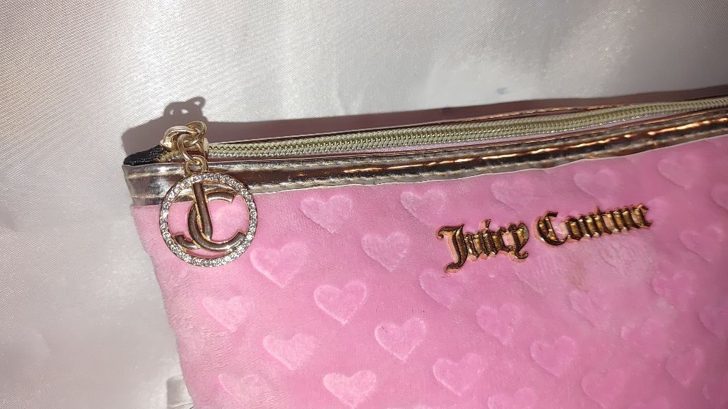 Juicy Couture Juicy Couture Velvet Embossed Cosmetic Bag Size ONE SIZE - 3 Thumbnail