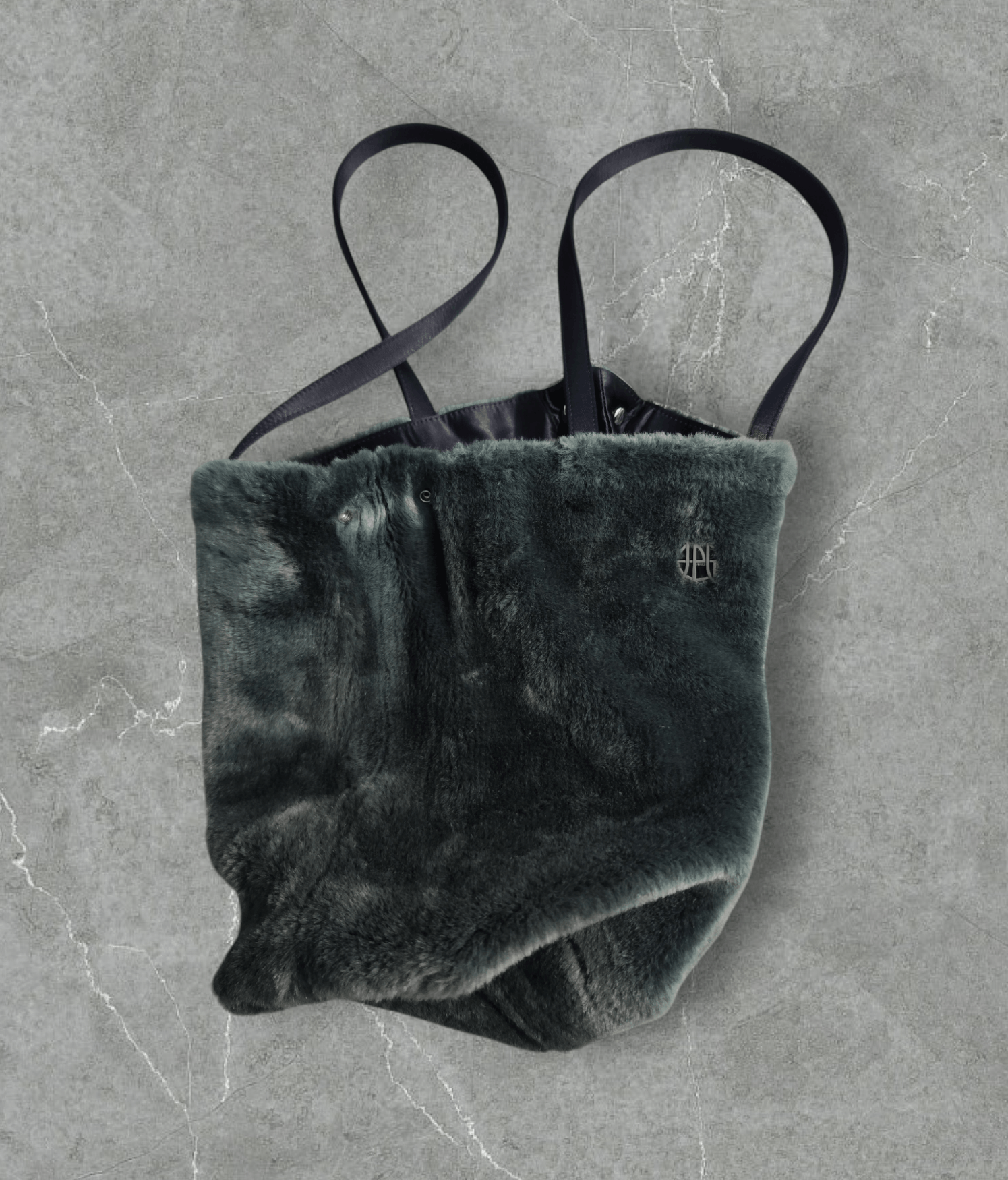 Jean Paul Gaultier Jean Paul Gaultier - JPG Emblem Fur Tote Bag Size ONE SIZE - 4 Thumbnail