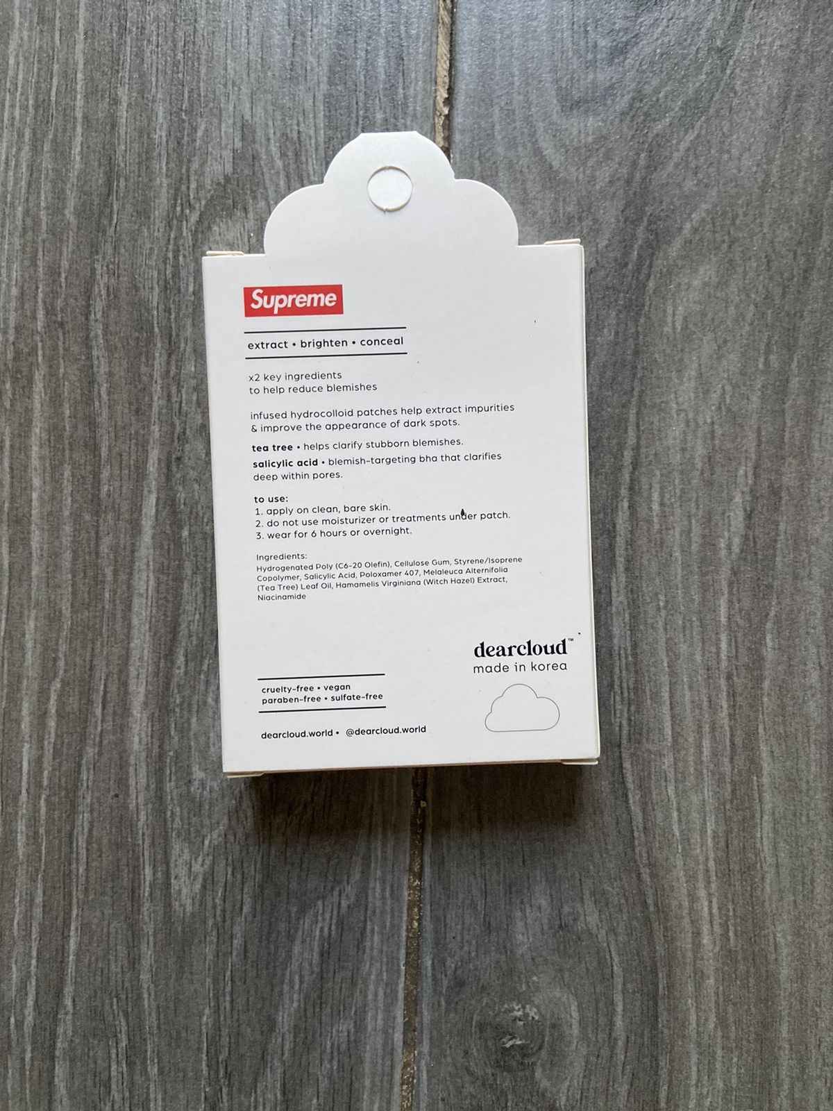 Supreme Supreme Dearcloud Blemish Patches Red IN HAND Size ONE SIZE - 2 Thumbnail