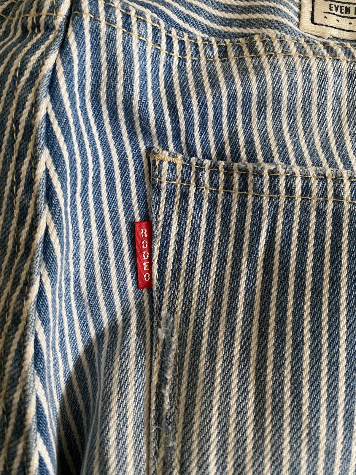 Japanese Brand Japanese Brand Rodeo Crowns DistressedPatchwork Design Denim Size US 30 / EU 46 - 15 Thumbnail