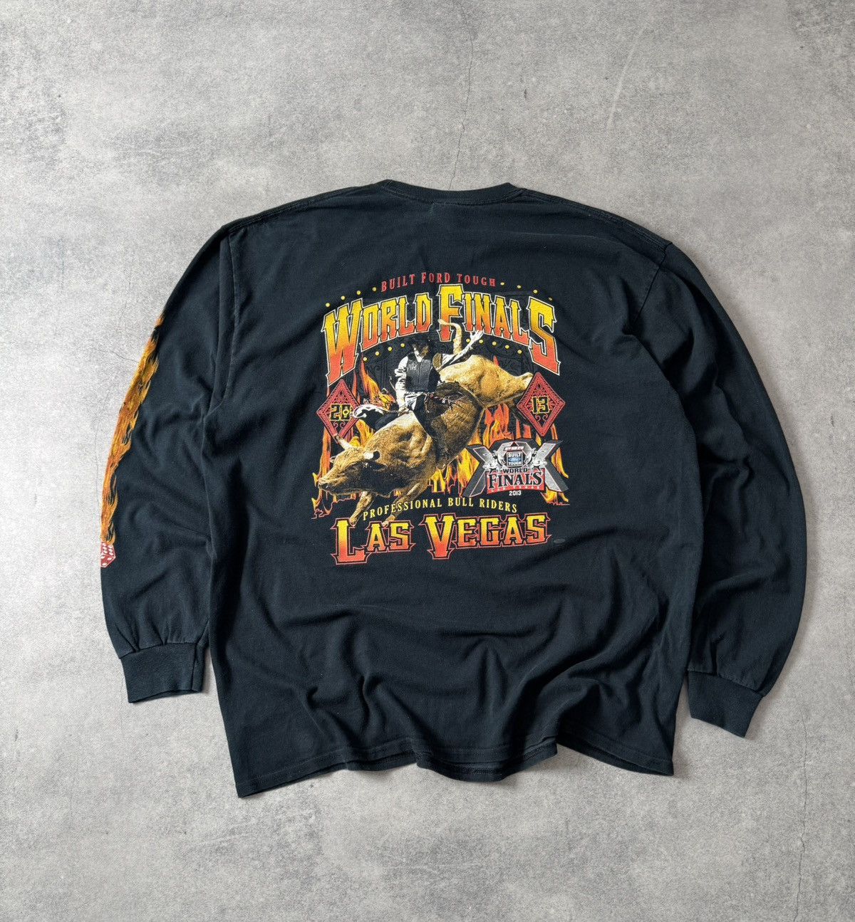 Vintage Vintage PBR World Finals 2013 Las Vegas long-sleeved Size US XL / EU 56 / 4 - 1 Thumbnail