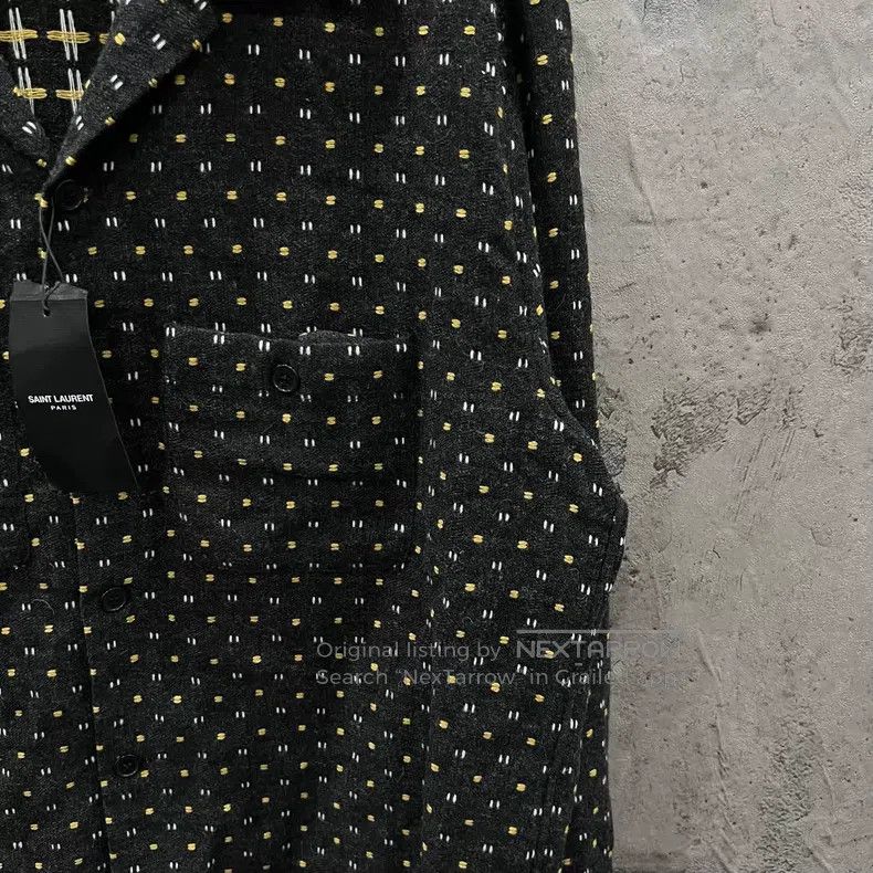 Saint Laurent Paris Saint Laurent Paris Wool Button Shirt Jacket i Size US XXS / EU 40 - 2 Thumbnail