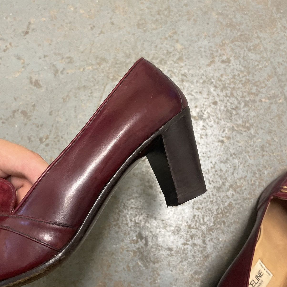 Celine × Vintage Vintage celine leather pumps Size US 9 / IT 39 - 13 Thumbnail