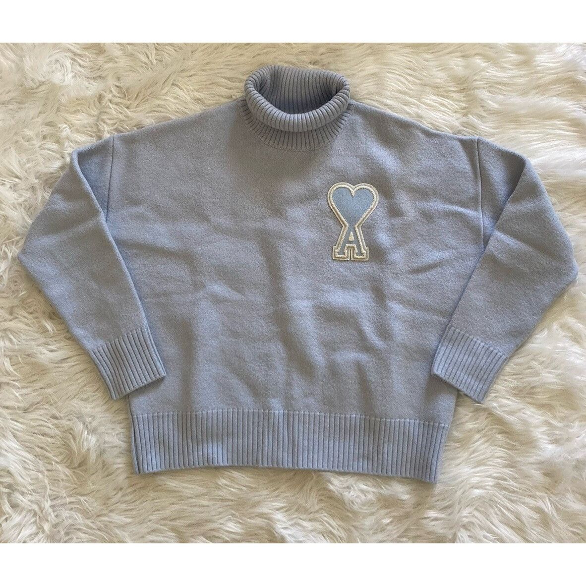 AMI AMI Paris Alexandre Mattiussi Heart Embroidered Turtleneck S Size US S / EU 44-46 / 1 - 2 Thumbnail