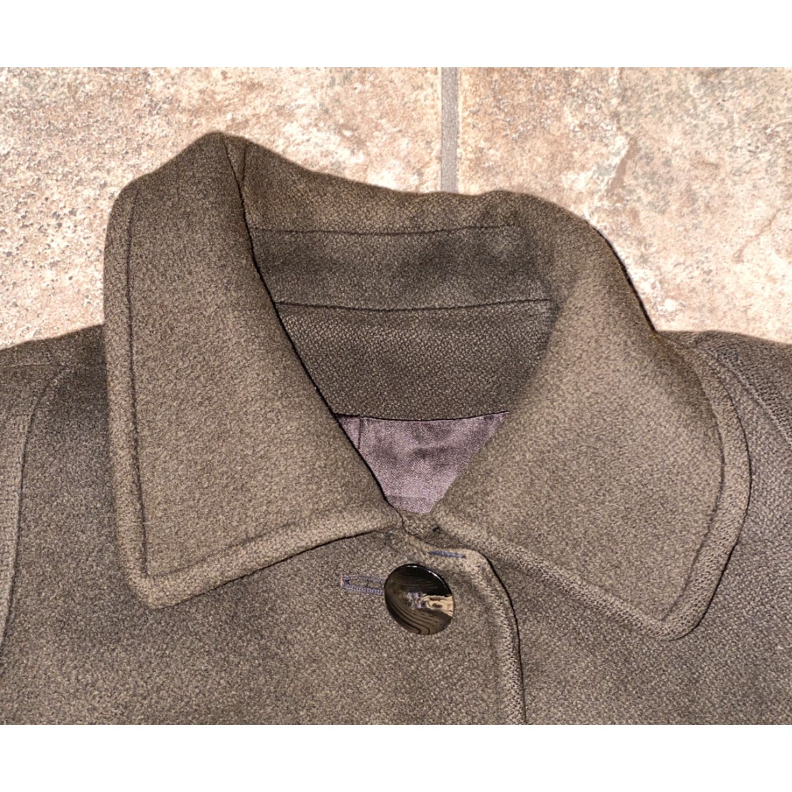 Vintage VINTAGE Regency Women's Trench Coat Brown Pure Cashmere Button Front Size 6 Size M / US 6-8 / IT 42-44 - 3 Thumbnail