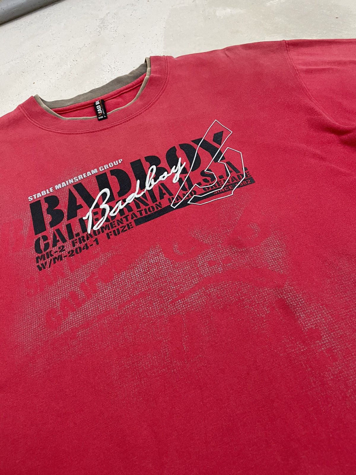 20471120 × If Six Was Nine × Japanese Brand Bad Boy Brand Certificate Life Poem Faded Layer Tee Size US L / EU 52-54 / 3 - 11 Thumbnail
