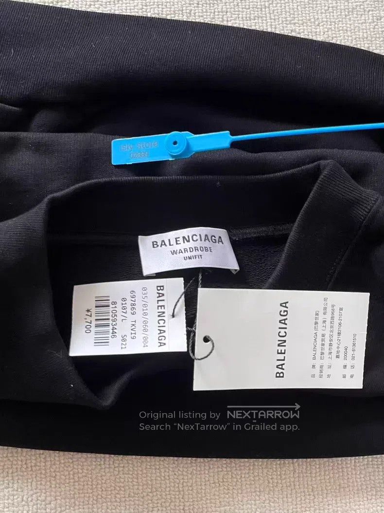 Balenciaga Balenciaga Logo Embroidered Round Neck Full Zip Hooded Swe Size L / US 10 / IT 46 - 4 Thumbnail