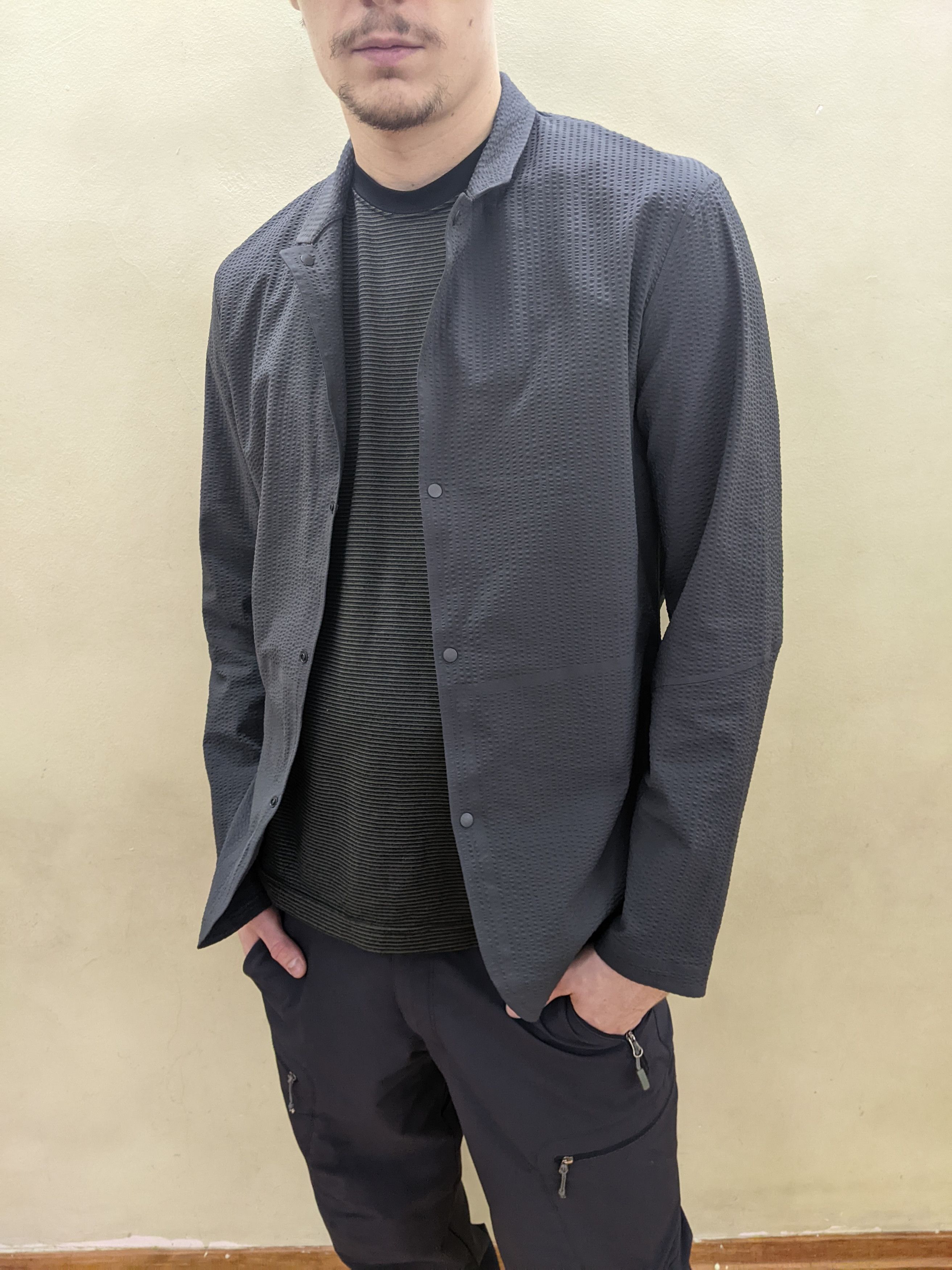 Japanese Brand LULULEMON Street Lite Jacket Bomber Shirt Arteryx HeliotEmil Size US L / EU 52-54 / 3 - 9 Thumbnail