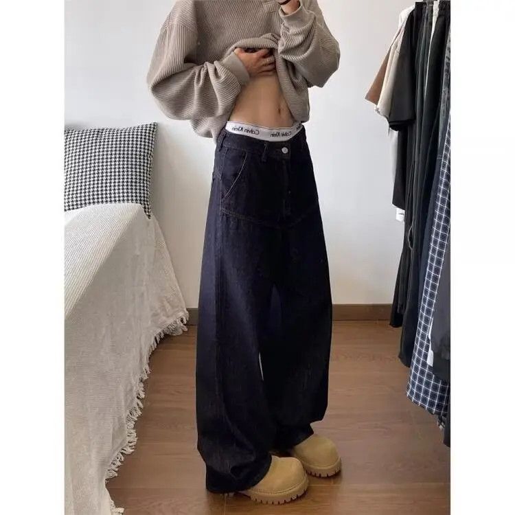 Japanese Brand × Jean Retro loose straight leg wide leg jeans Size US 32 / EU 48 - 5 Thumbnail