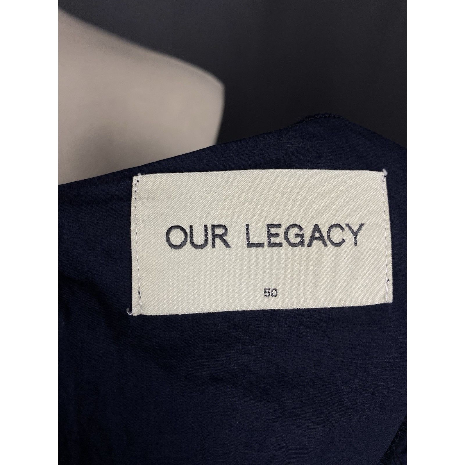 Our Legacy Our Legacy Men's Navy Blue Crewneck Lightweight Cotton Sweat Size US M / EU 48-50 / 2 - 9 Thumbnail