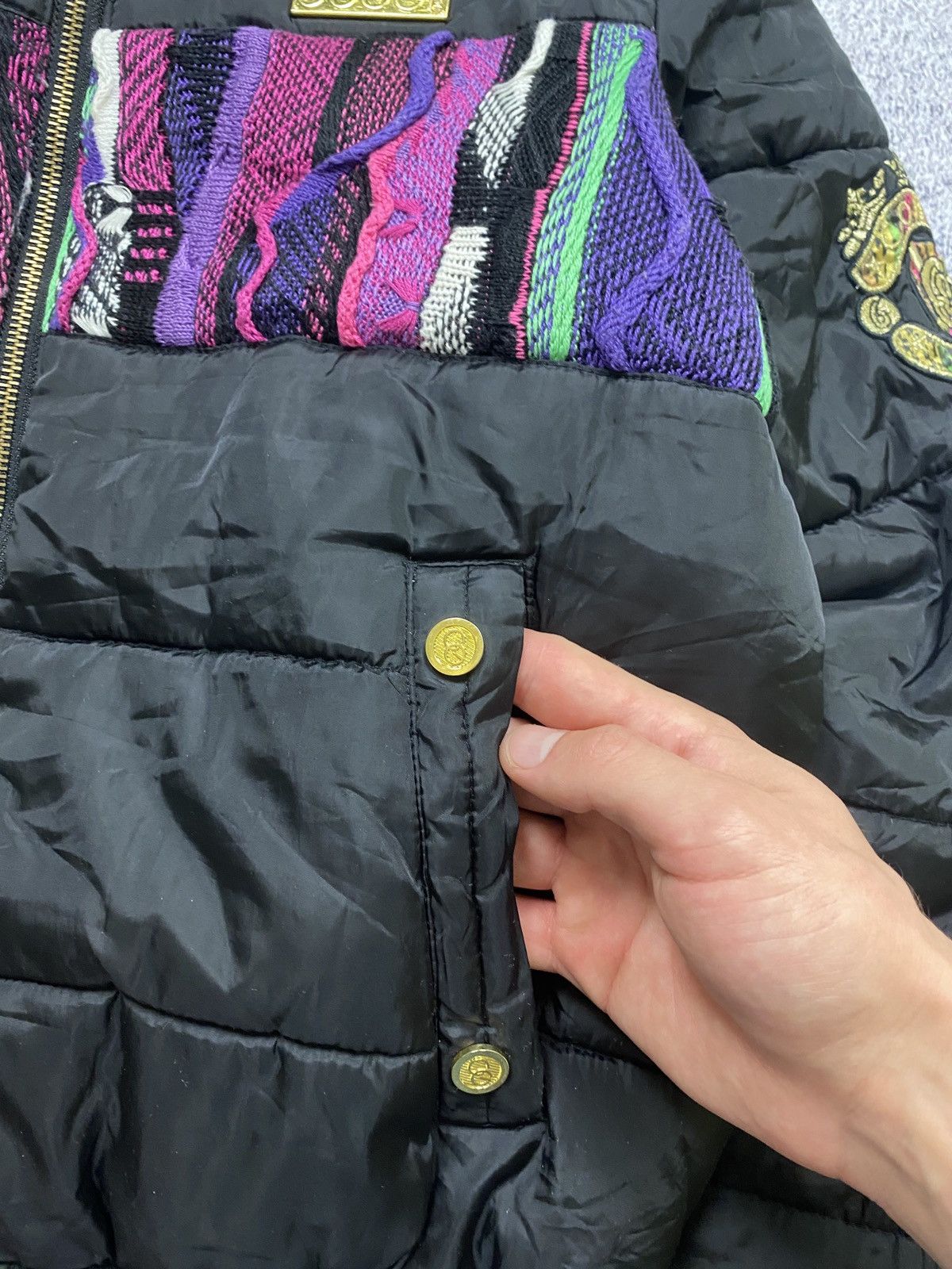 Rare Design Vintage Brand Coogi Puffer Jacket 2000s
