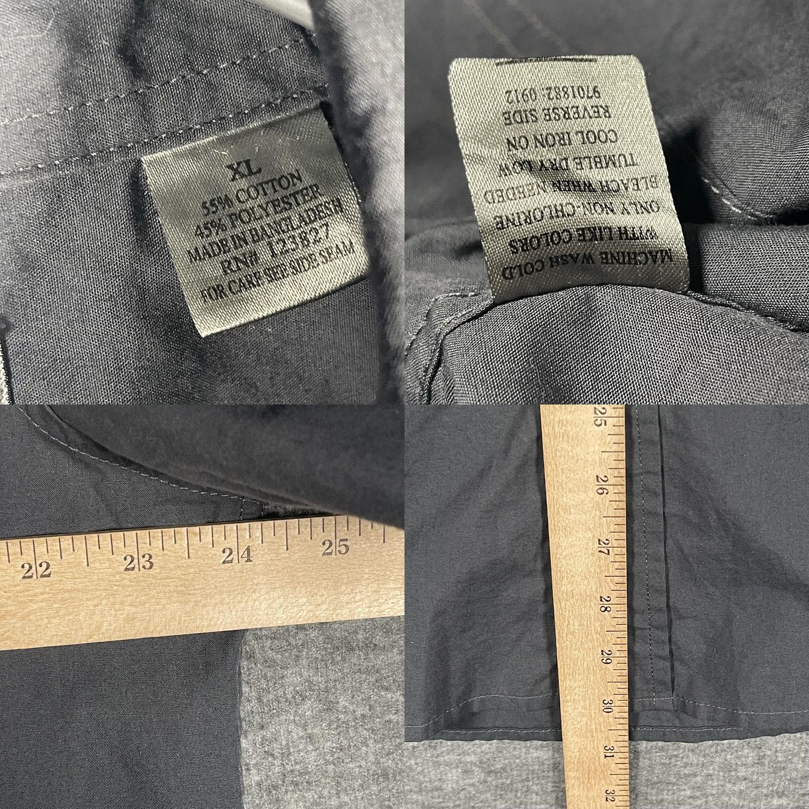 Vintage Bruno Lady Luck Pin-Up Work Shirt Mens XL Charcoal Short Sleeve Button Up Graphic Size US XL / EU 56 / 4 - 8 Thumbnail