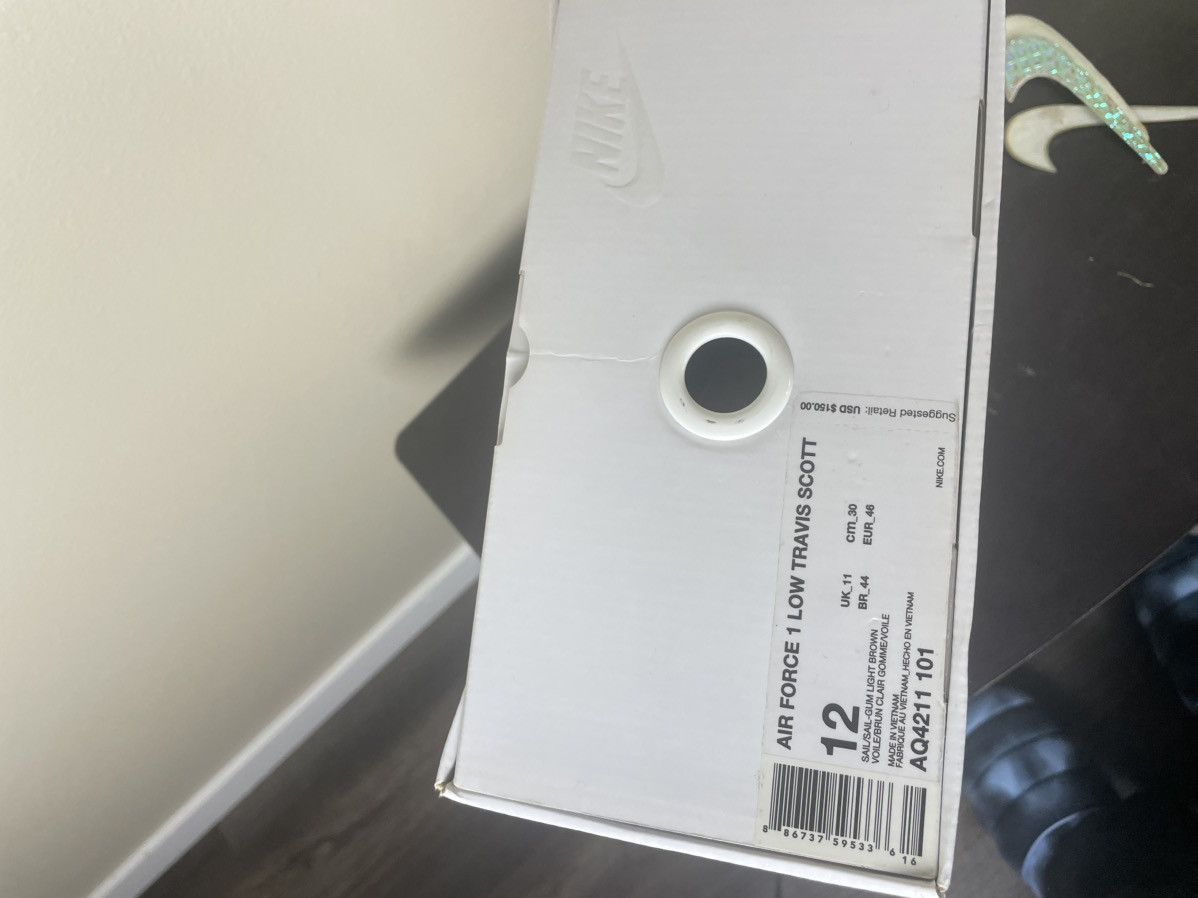 Nike × Travis Scott Travis Scott Air Force One Sail Size 12 Size US 12 / EU 45 - 11 Thumbnail