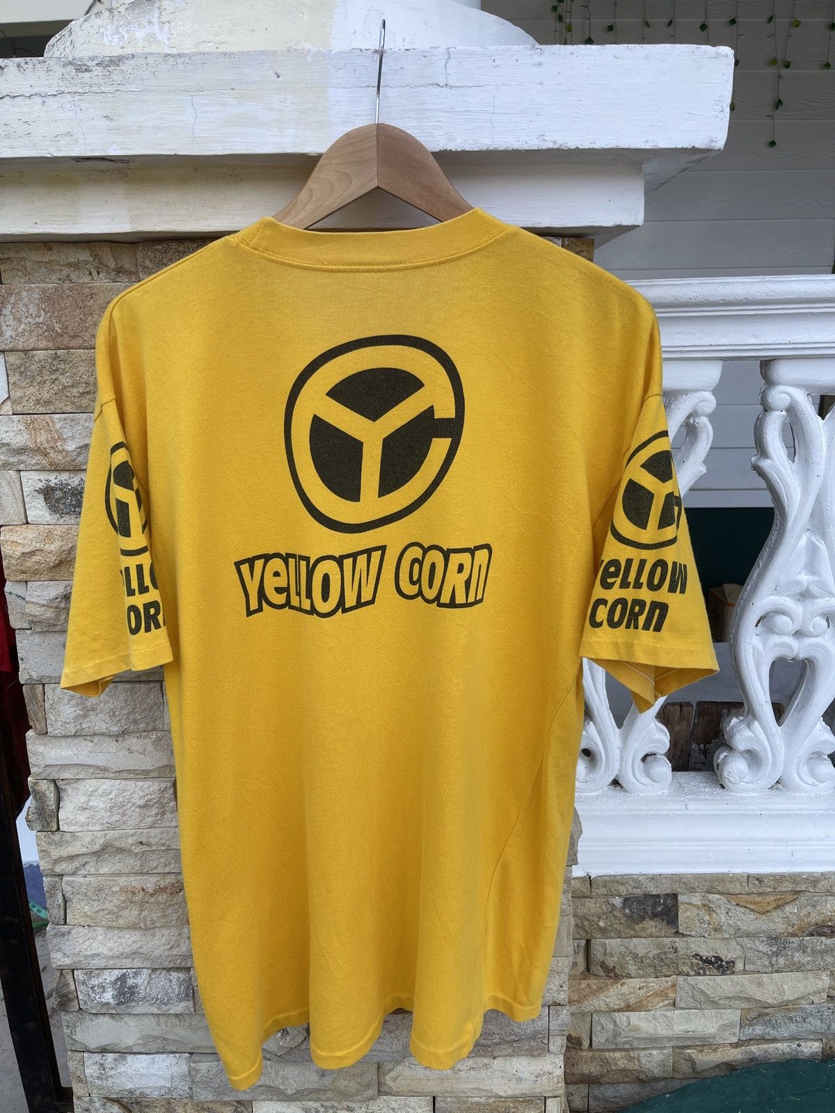 YELLOW CORN LastDrop🔥Rare🔥Vtg YELLOW CORN Motor Sports Equipment T-Shirt Size US L / EU 52-54 / 3 - 2 Thumbnail